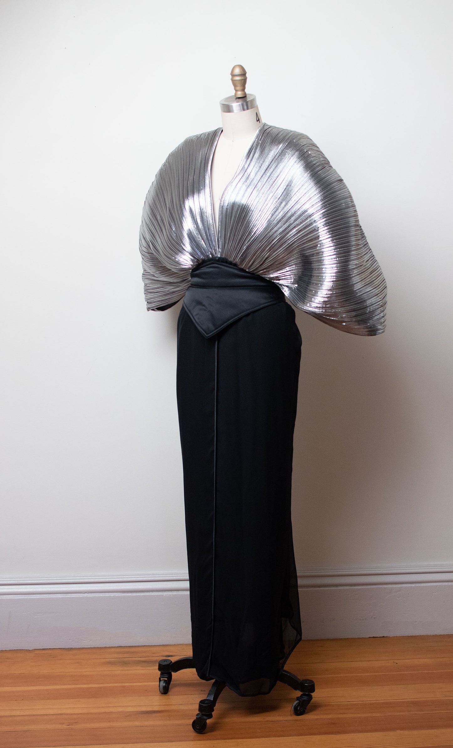 1980s Pleated Gown | Wayne Clark