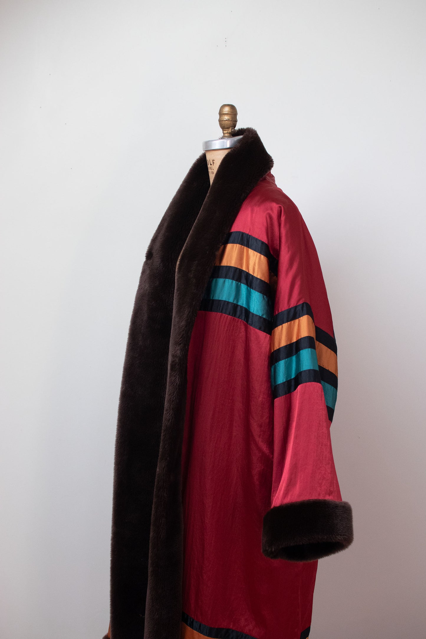 SALE 1980s Reversible Cocoon Coat