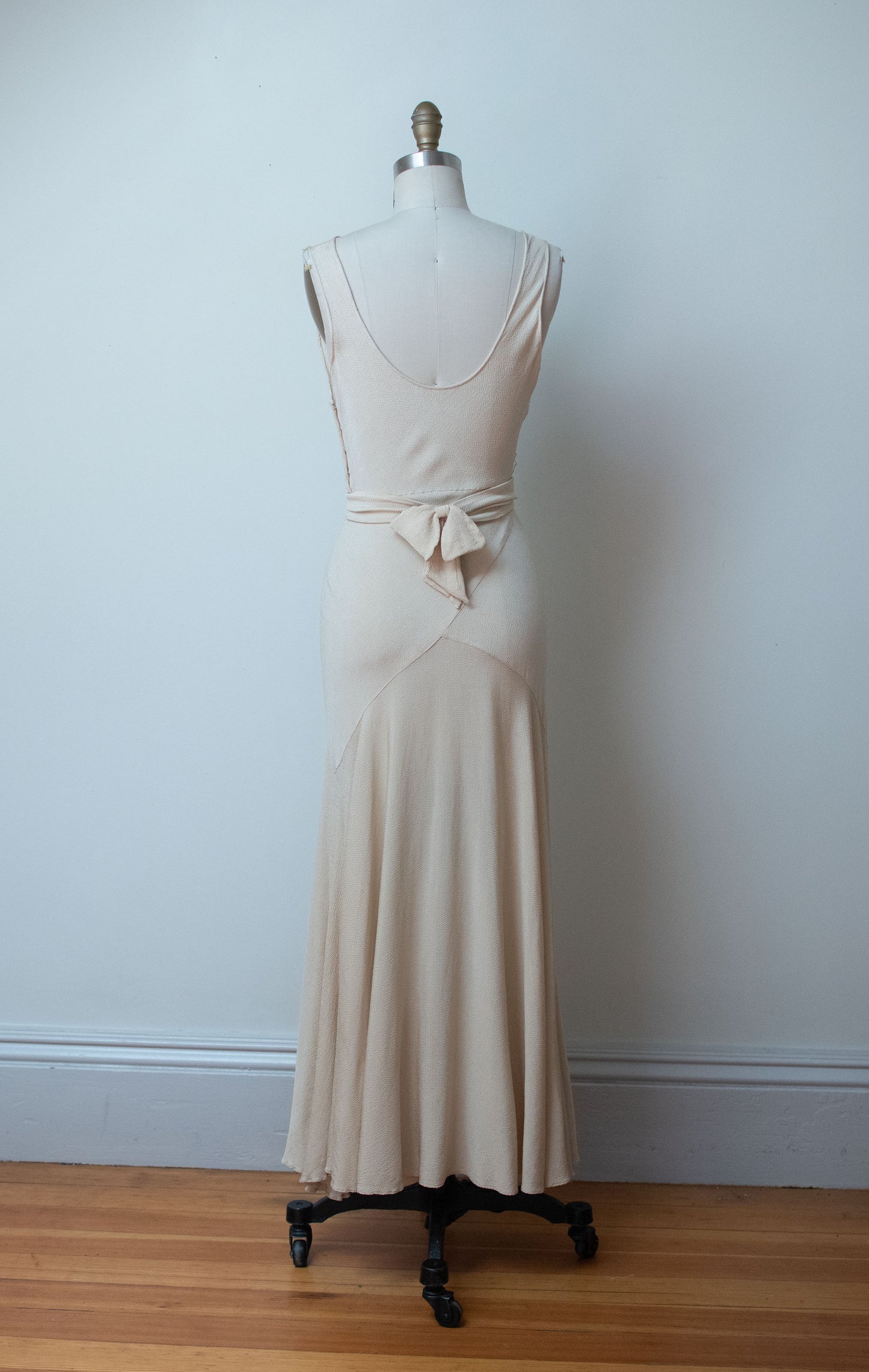 1930s Ivory Crepe Gown