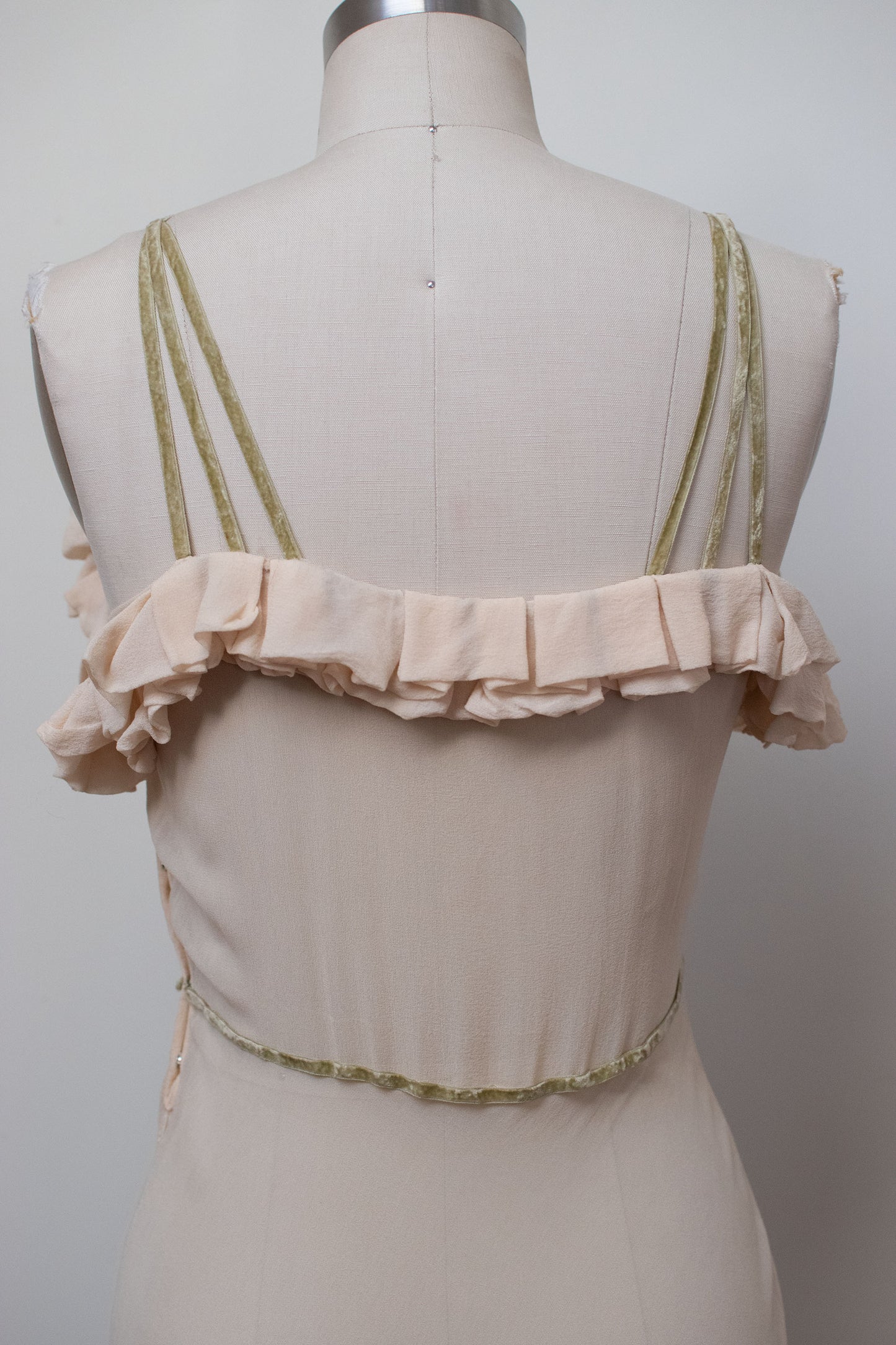 1930s Chiffon Dress