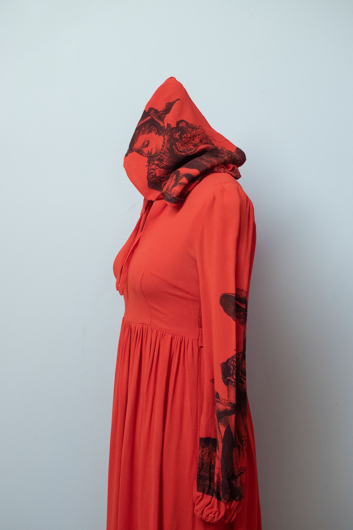 1970s Hooded Crepe Dress | Clementine