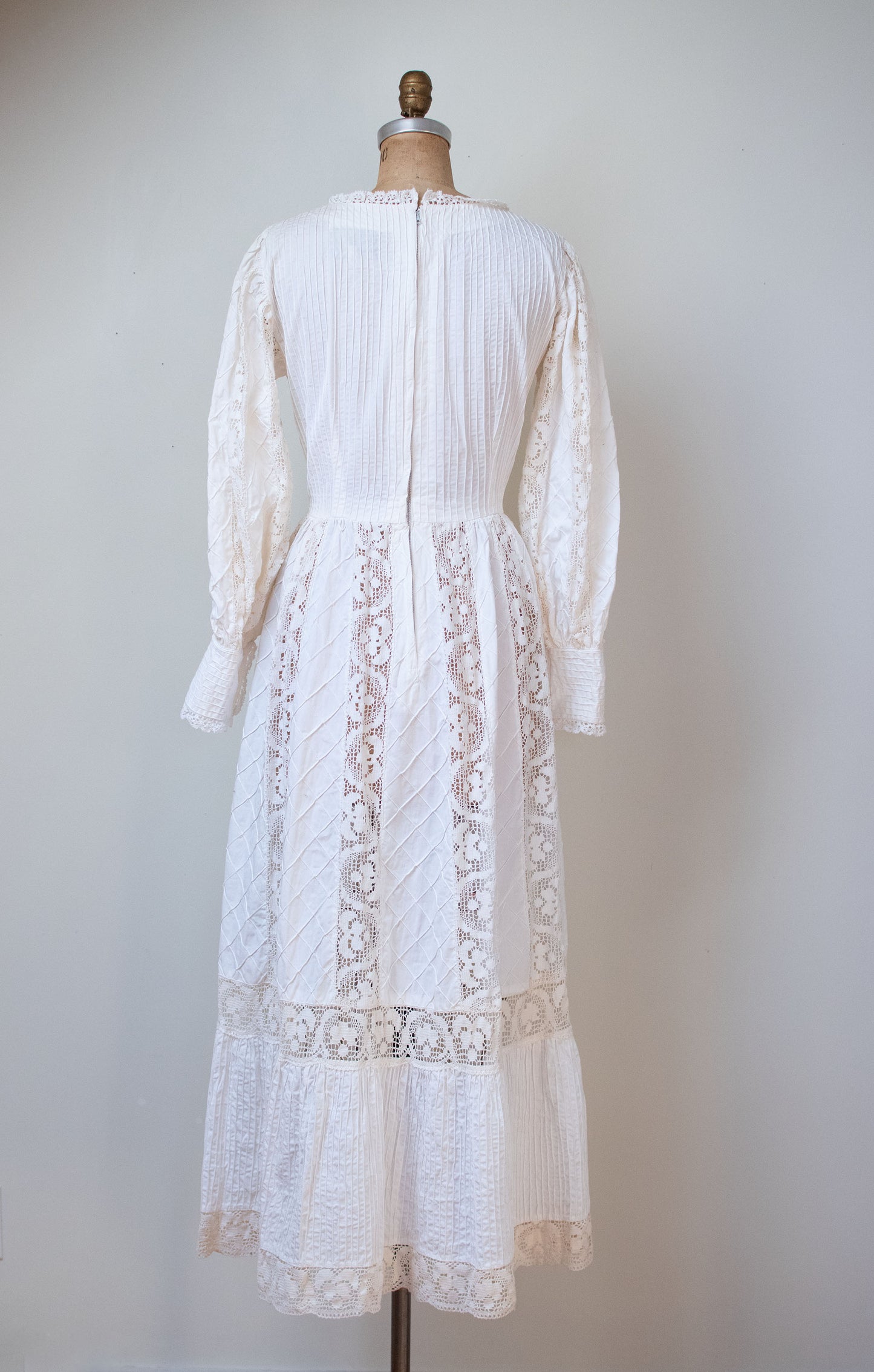 1970s Pintuck Cotton Dress | Tachi Castillo