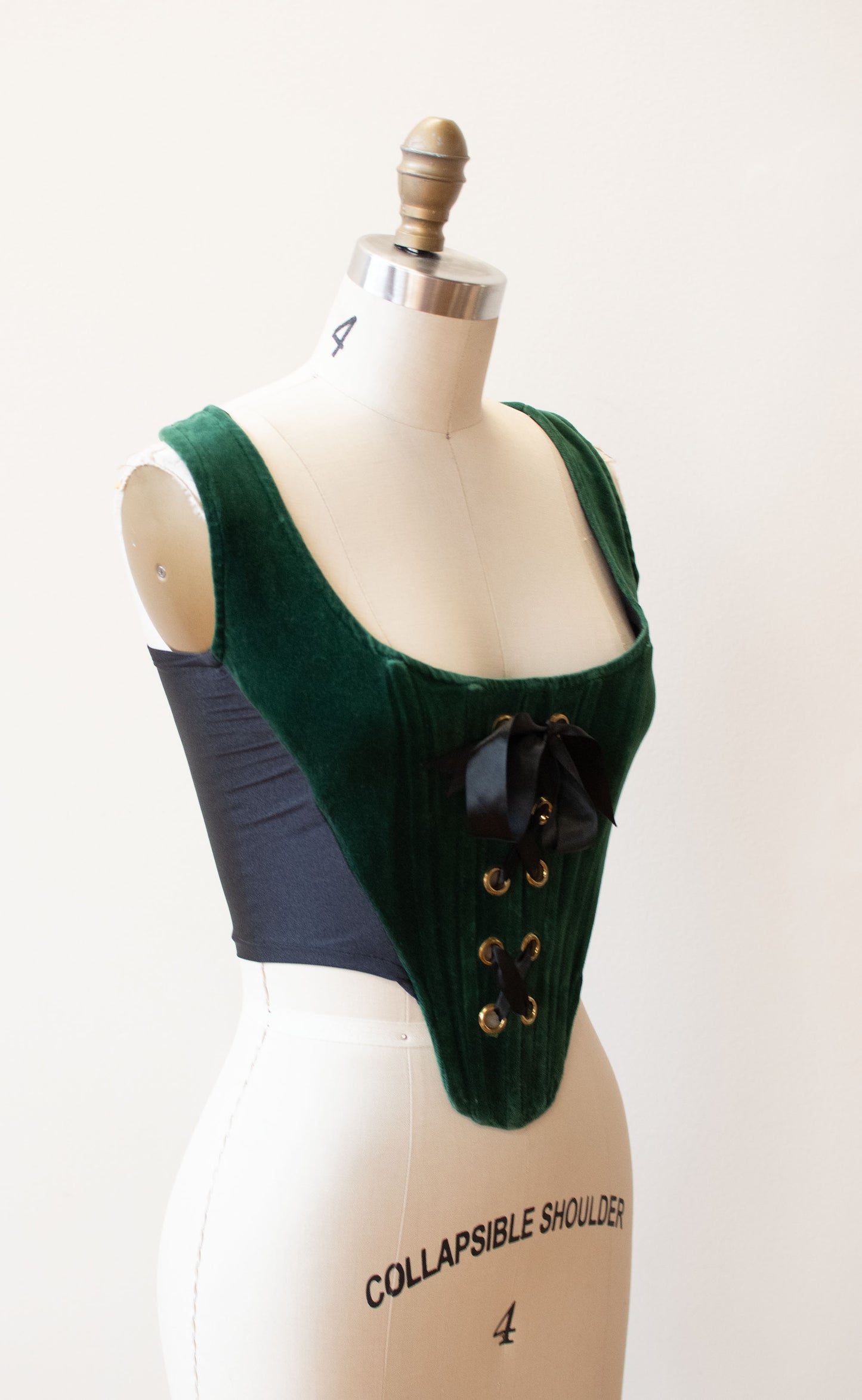 Green Velvet Corset | Catwalk