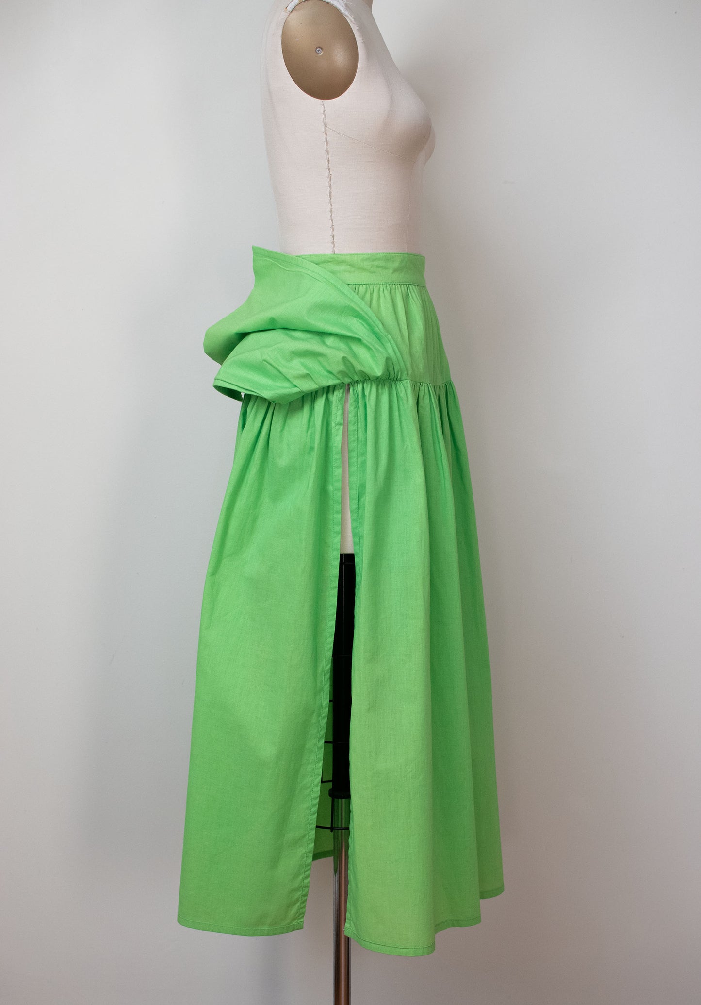 1980s Avocado Green Skirt | Todd Oldham
