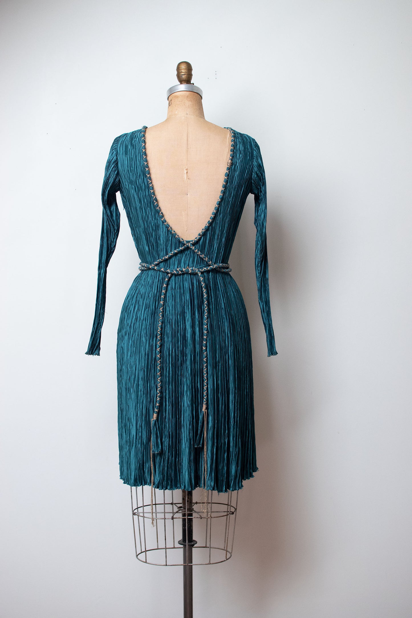 1980s Pleated Dress | Mary Mcfadden