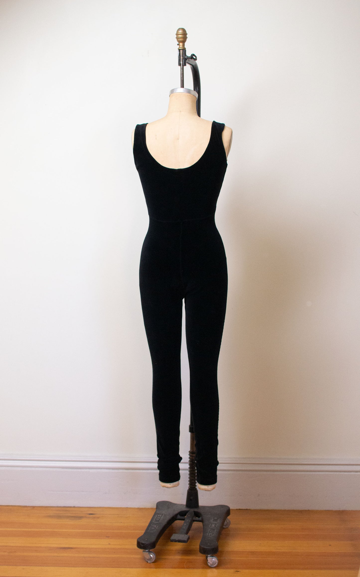 1990s Black Velvet Bodysuit | DKNY