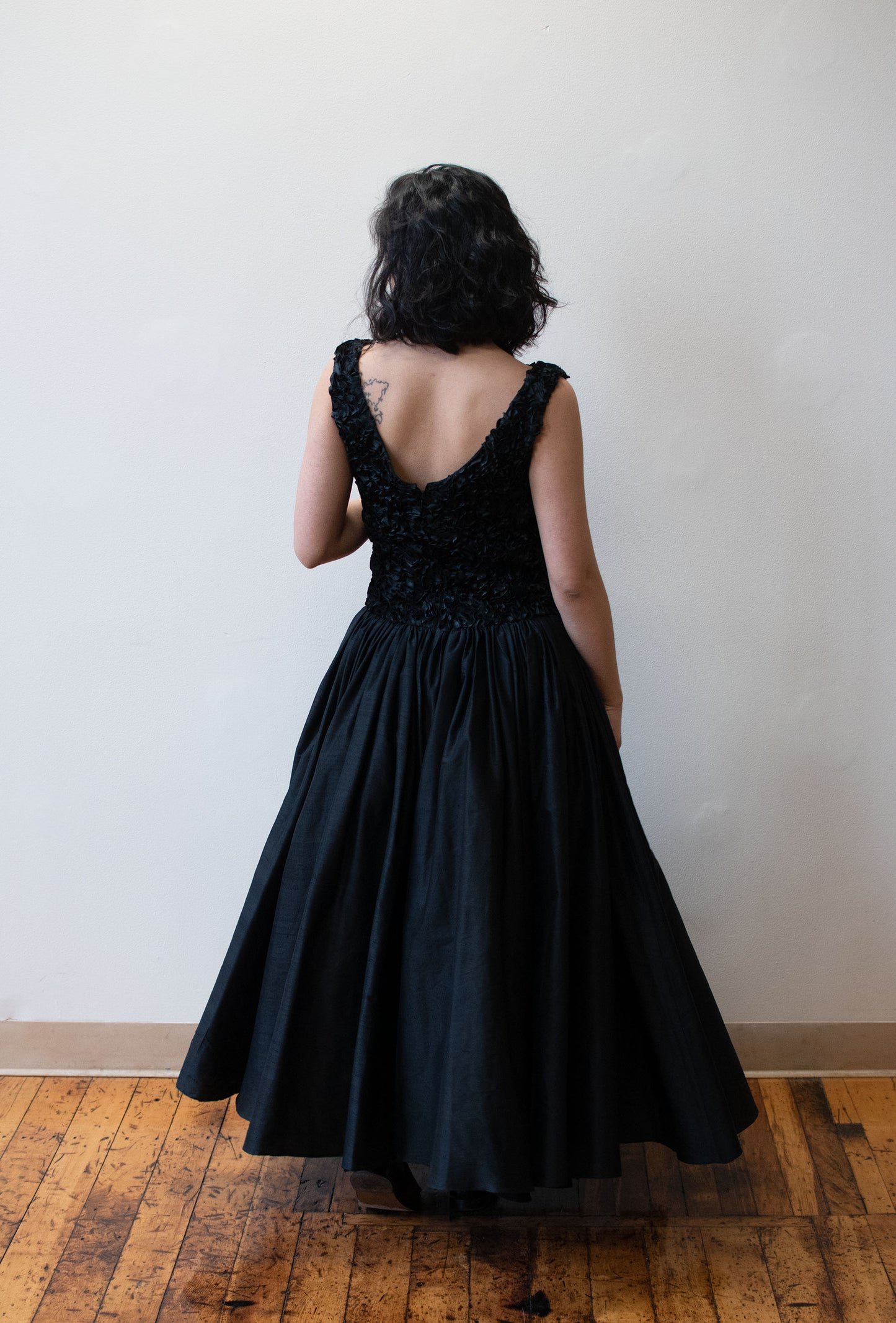 1990s Black Silk Gown | Isaac Mizrahi