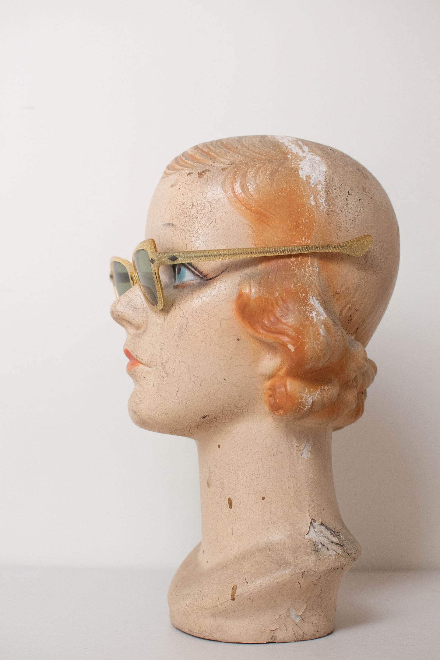 1950s Sunglasses | Gold Glitter