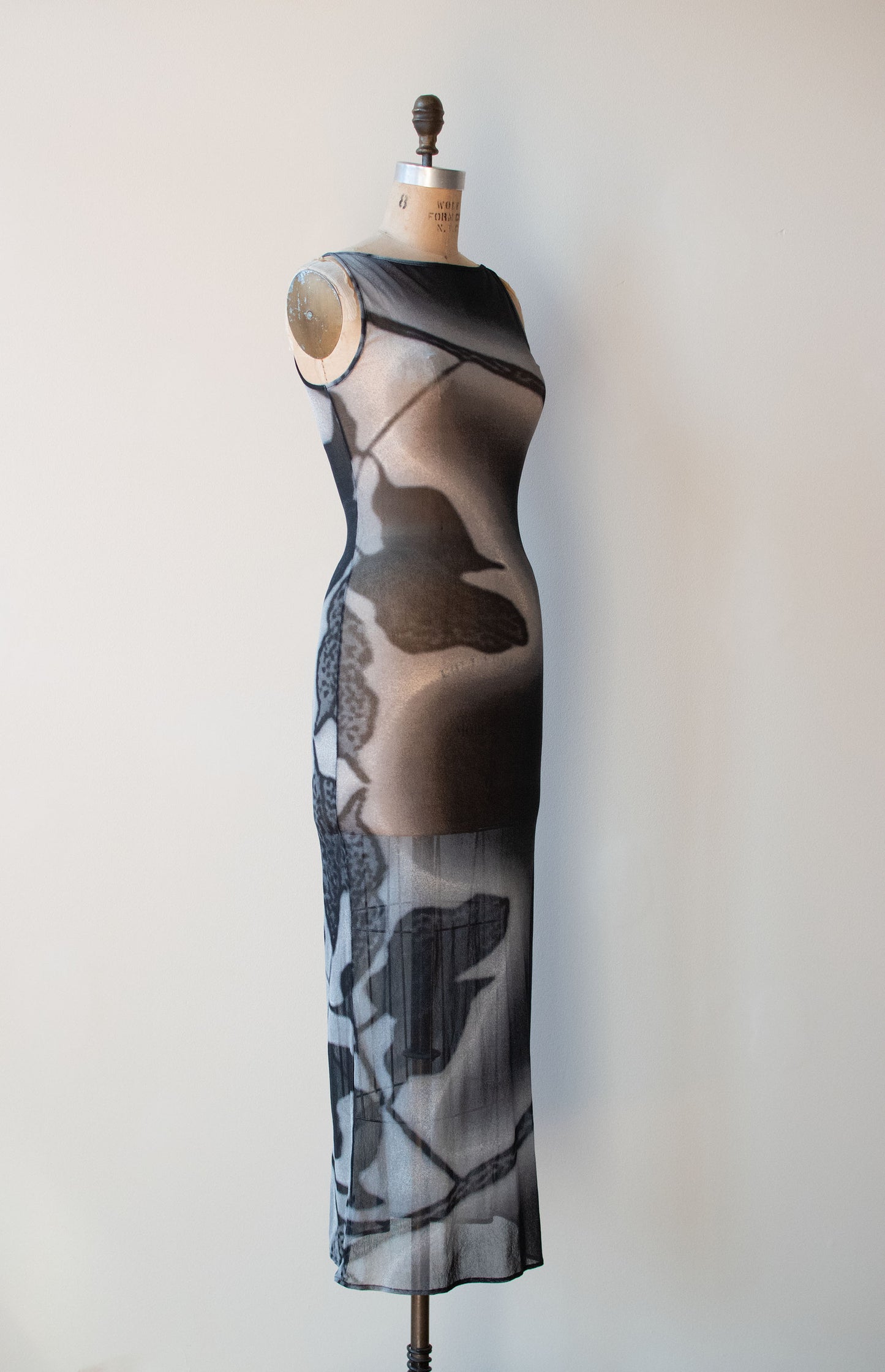 Airbrush Print Mesh Dress | Vivienne Tam