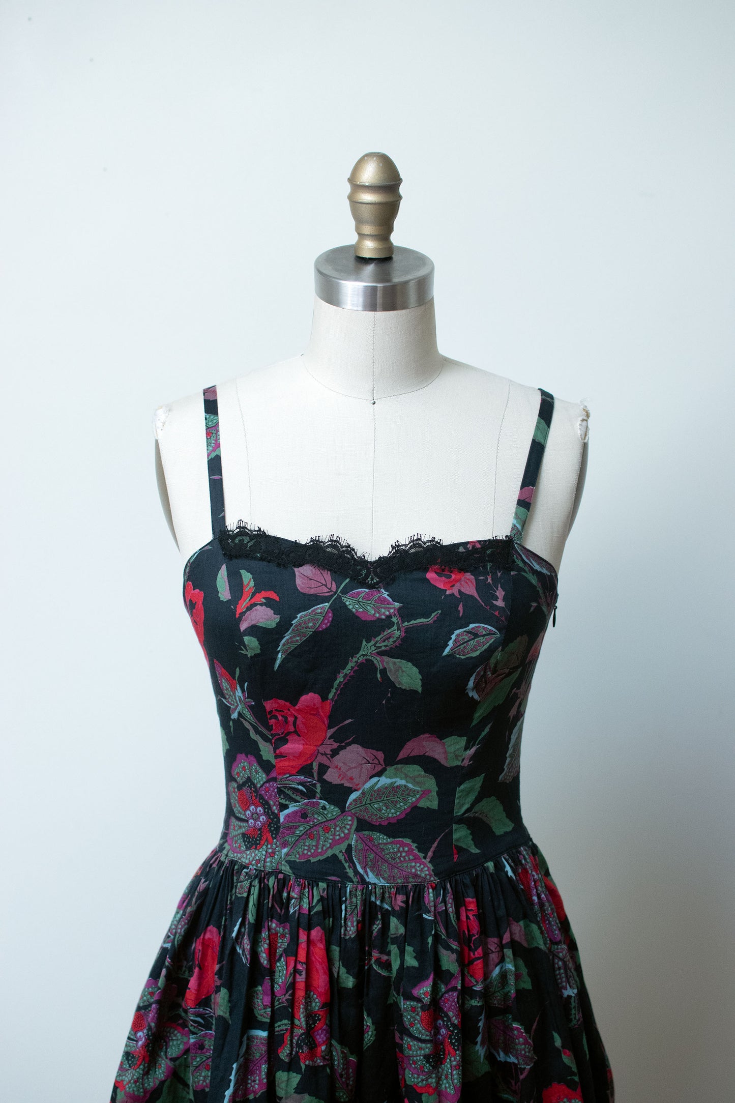 1990s Floral Print Dress | Souliado
