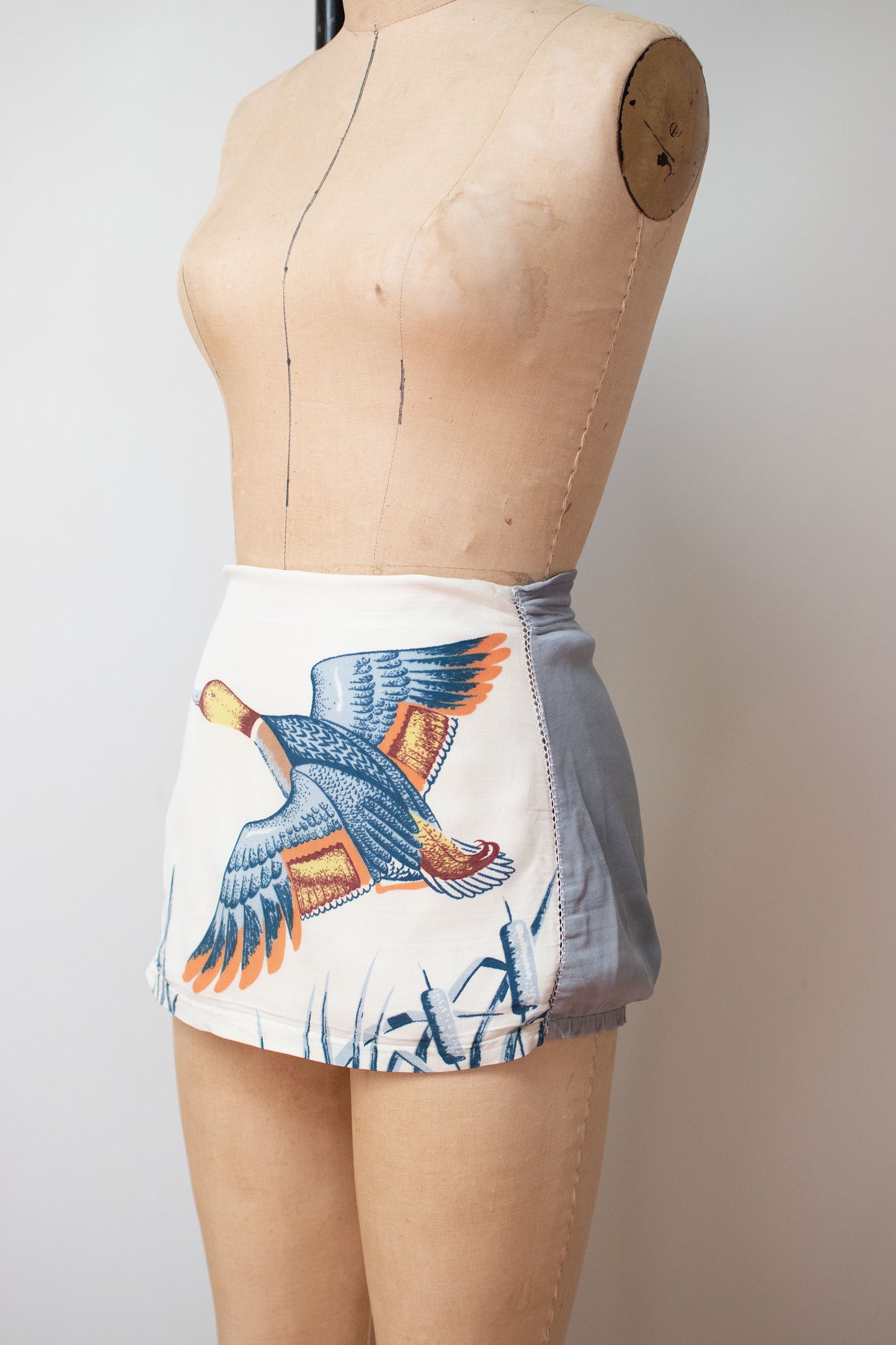 1940s Catalina Hand Print Bikini Bottoms