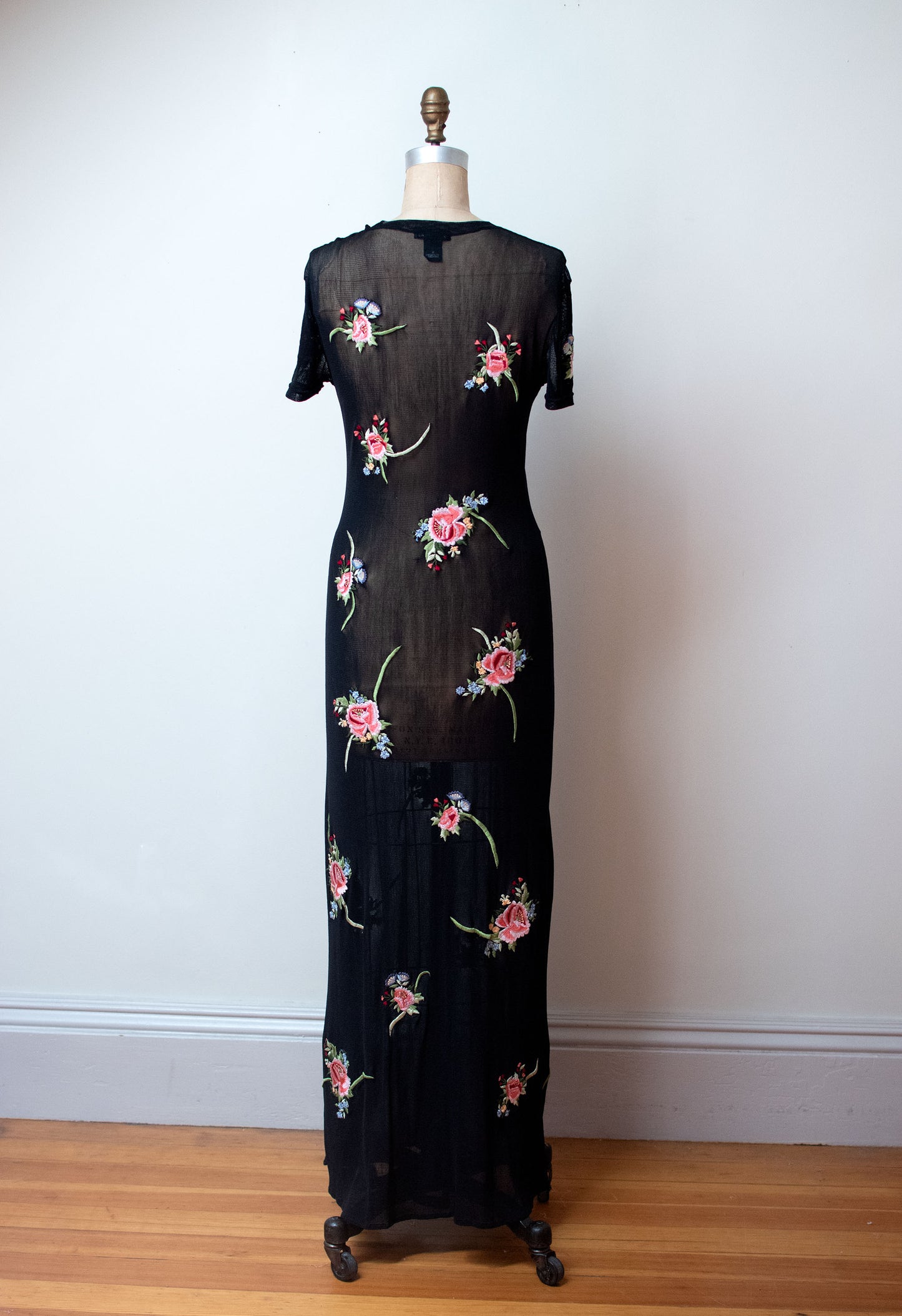 1990s Mesh Embroidered Dress  | Vivienne Tam