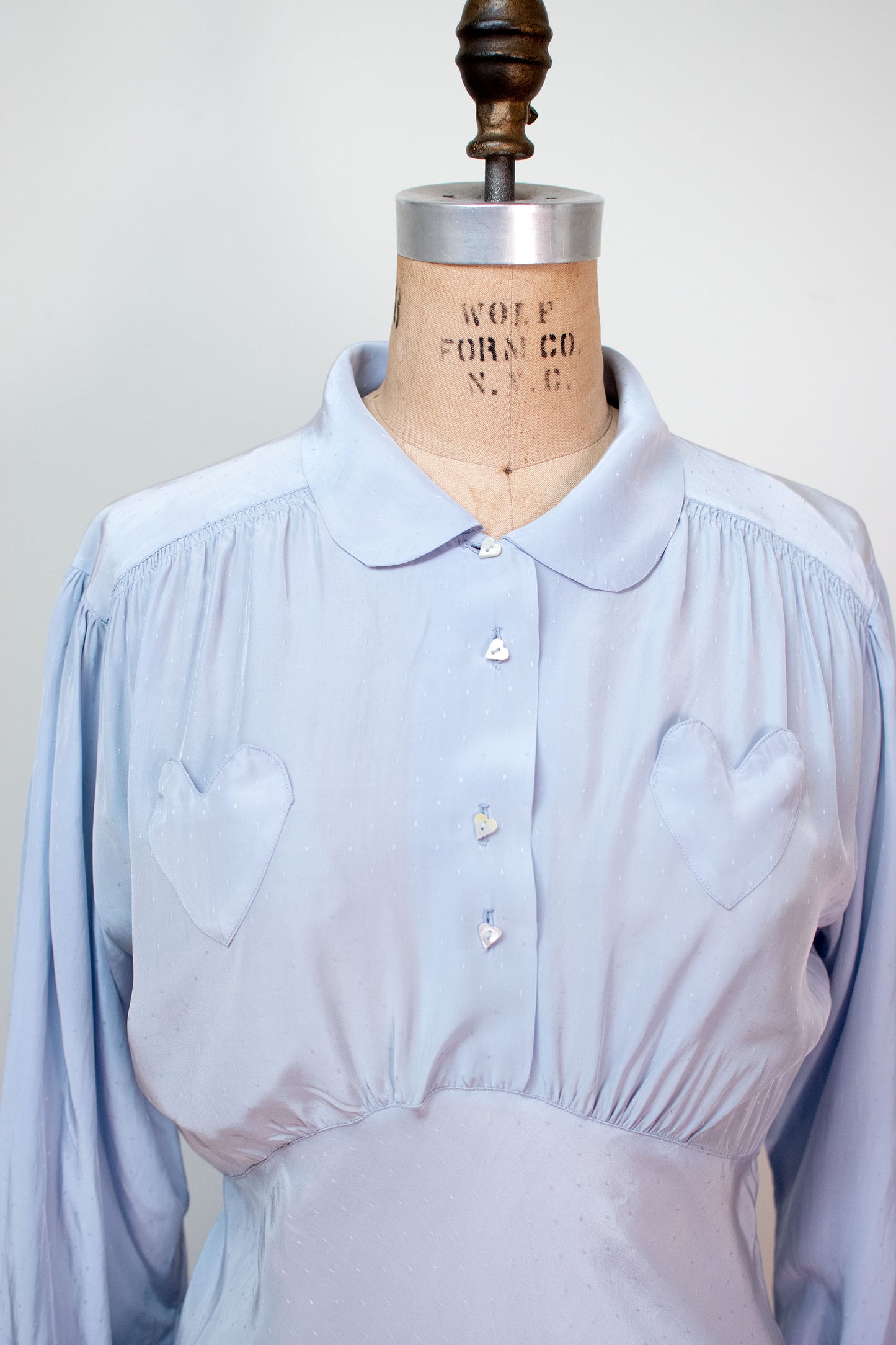 1940s Heart Pocket Nightgown