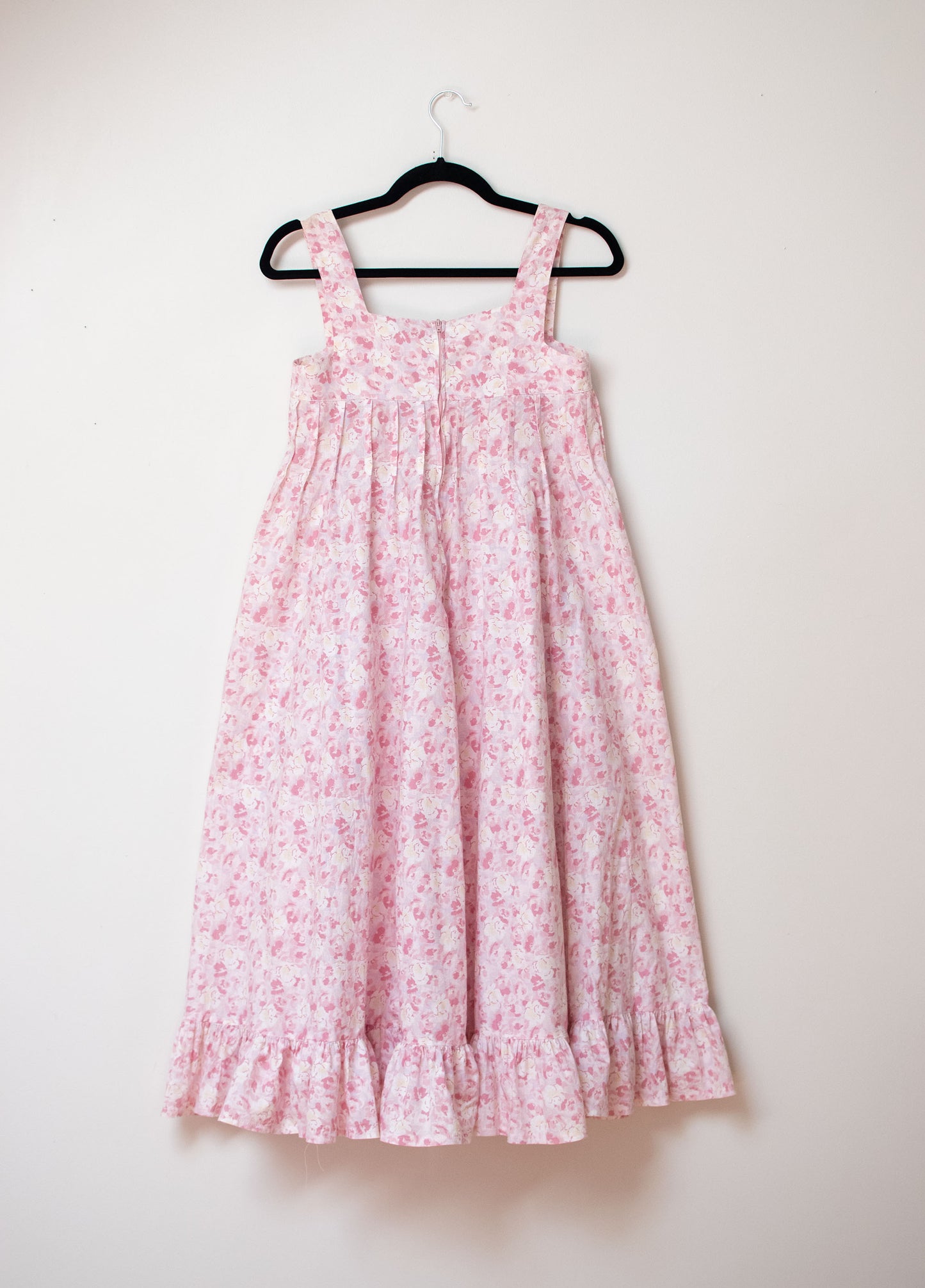 1980s Pink Cotton Sundress | Laura Ashely