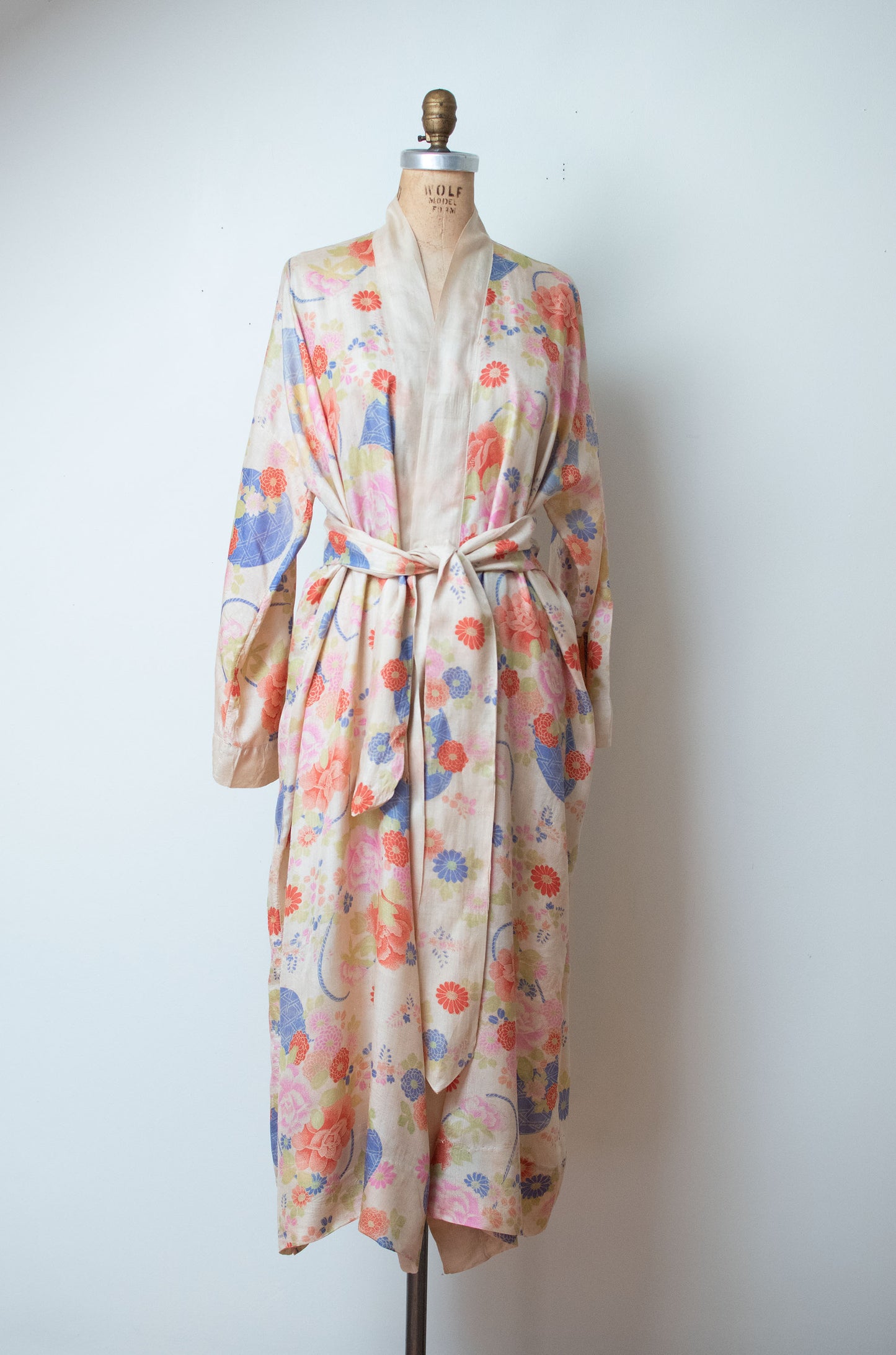 1920s Silk Pongee Robe