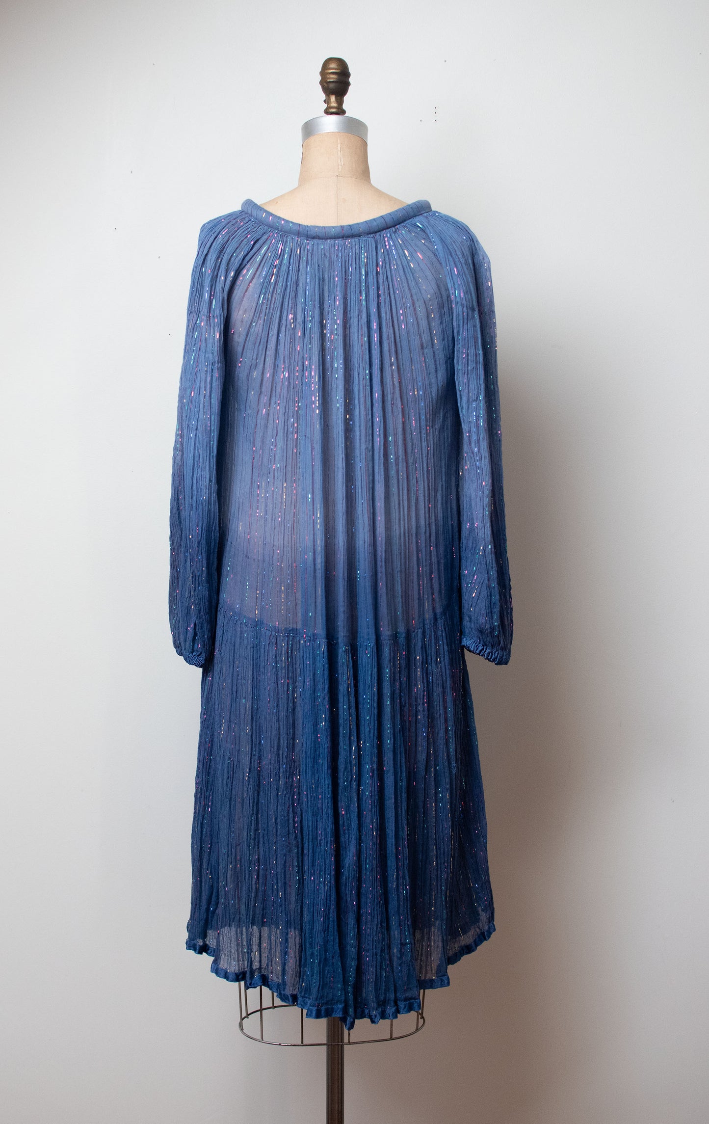 1970s Ombre Gauze Dress