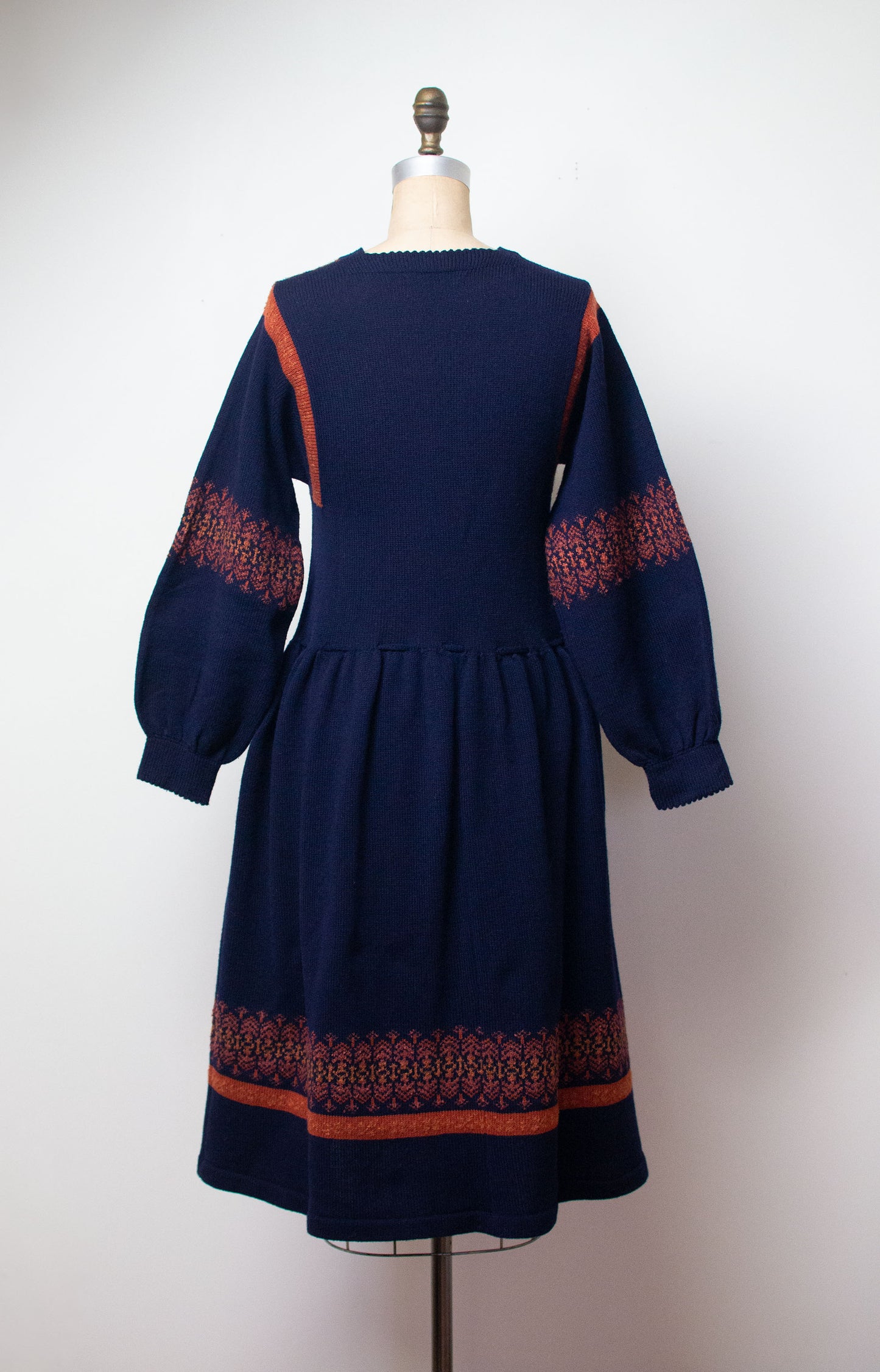 1970s Balloon Sleeve Knit Dress | Josephine Baker