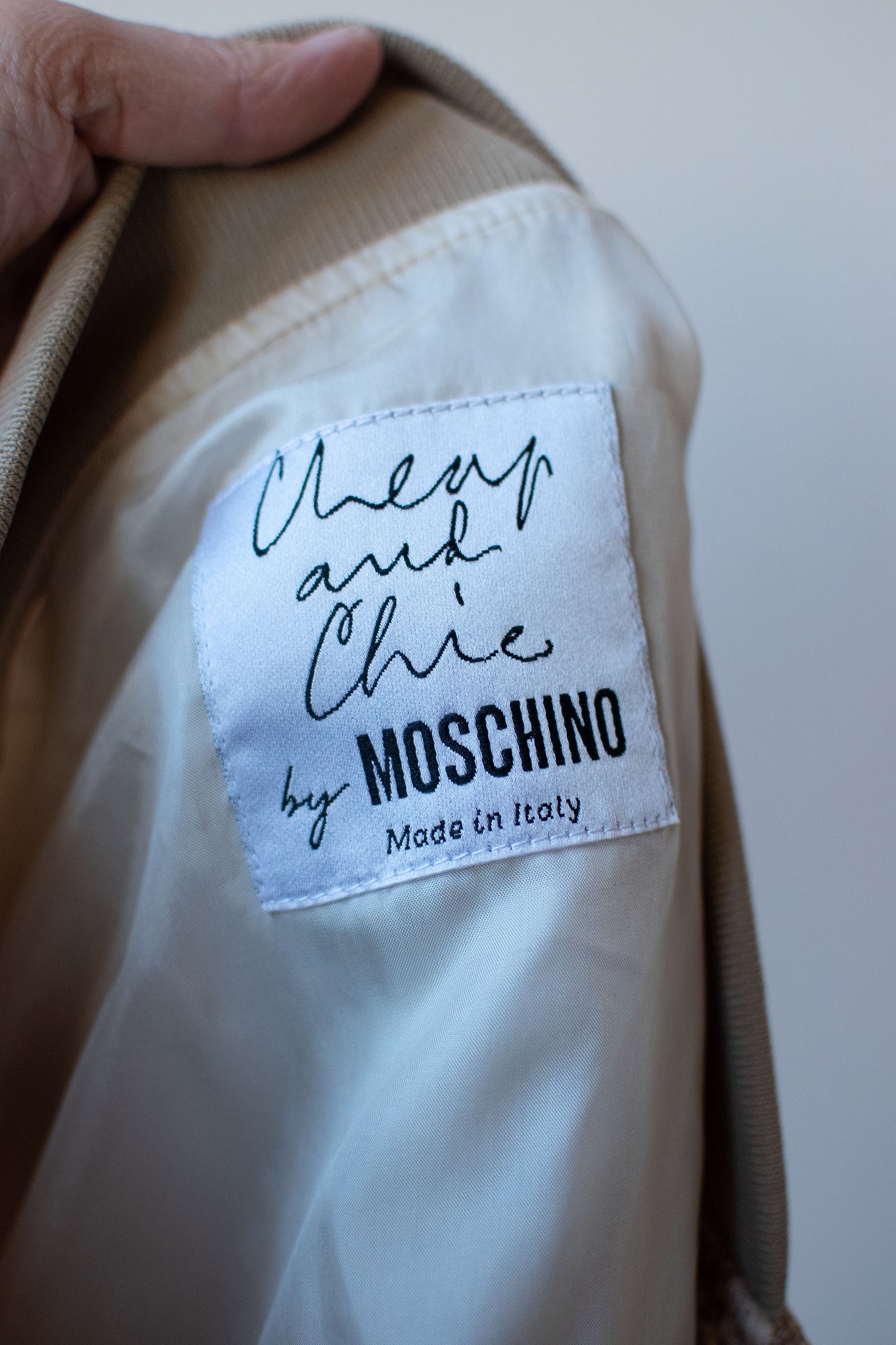 Cherub Print Quilted Jacket | Moschino Cheap & Chic