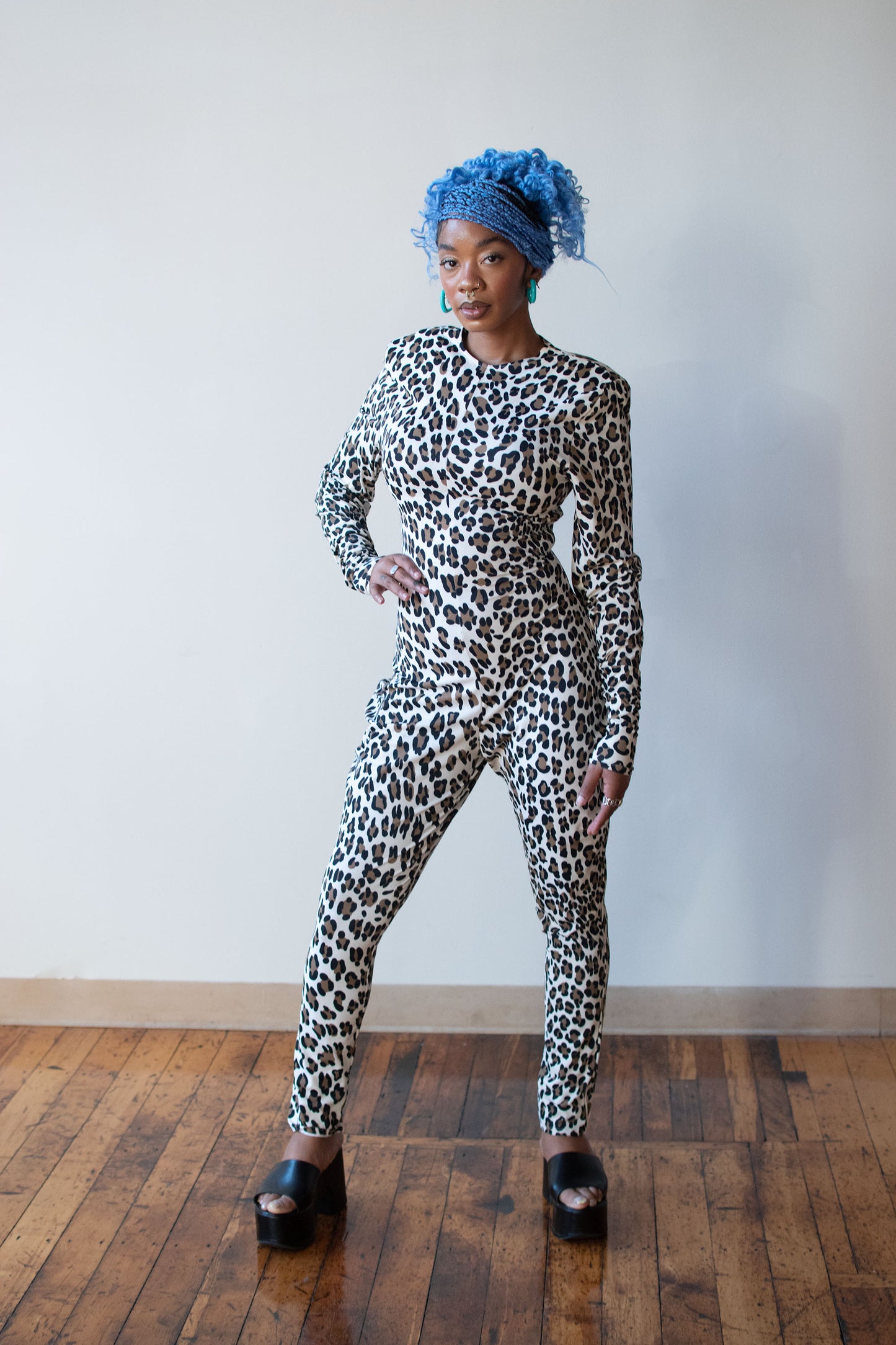 1980s Leopard Print Unitard | Norma Kamali