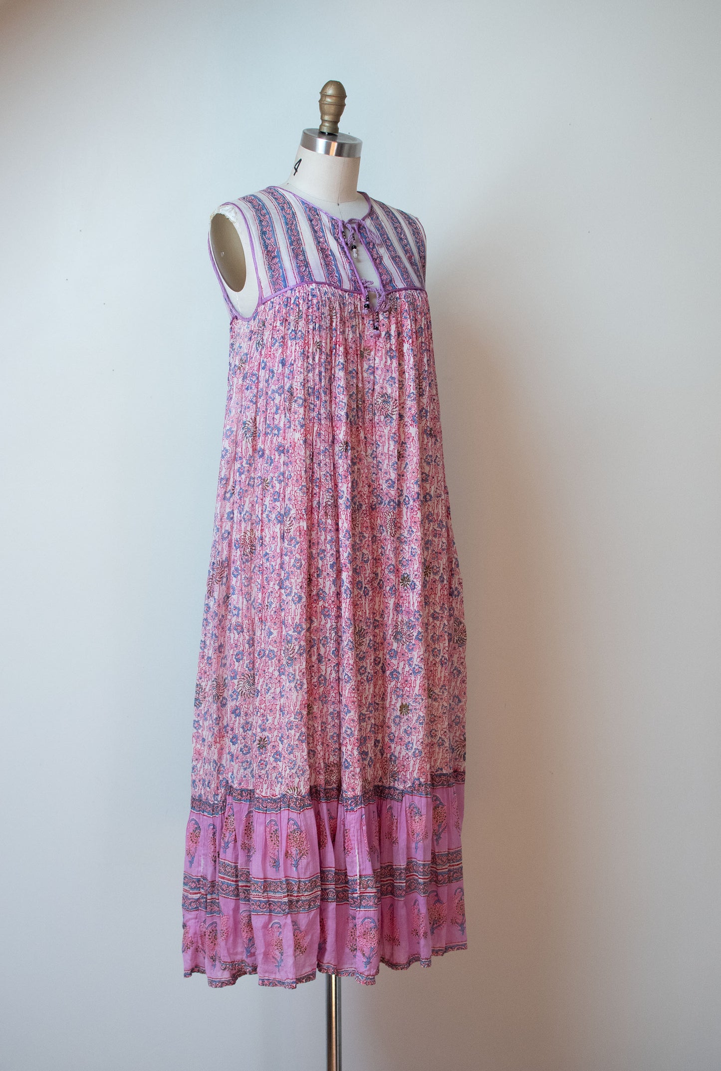 1970s Indian Gauze Dress