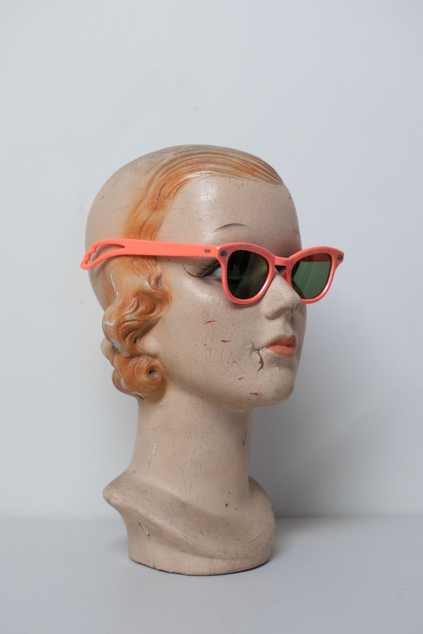 1950s Sunglasses | Neon Peach