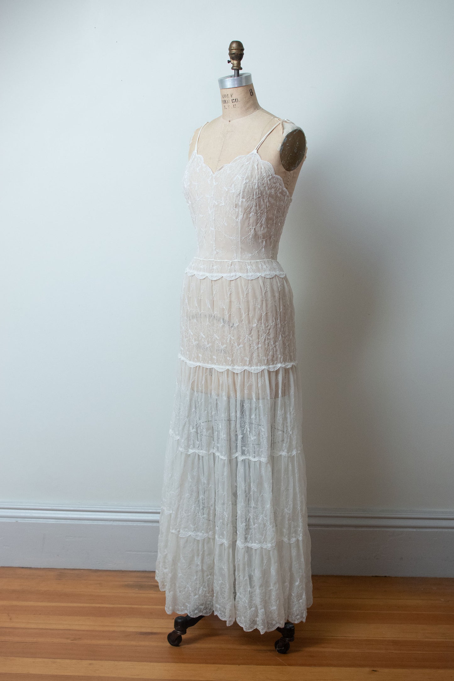 1940s Sheer Nylon Dress