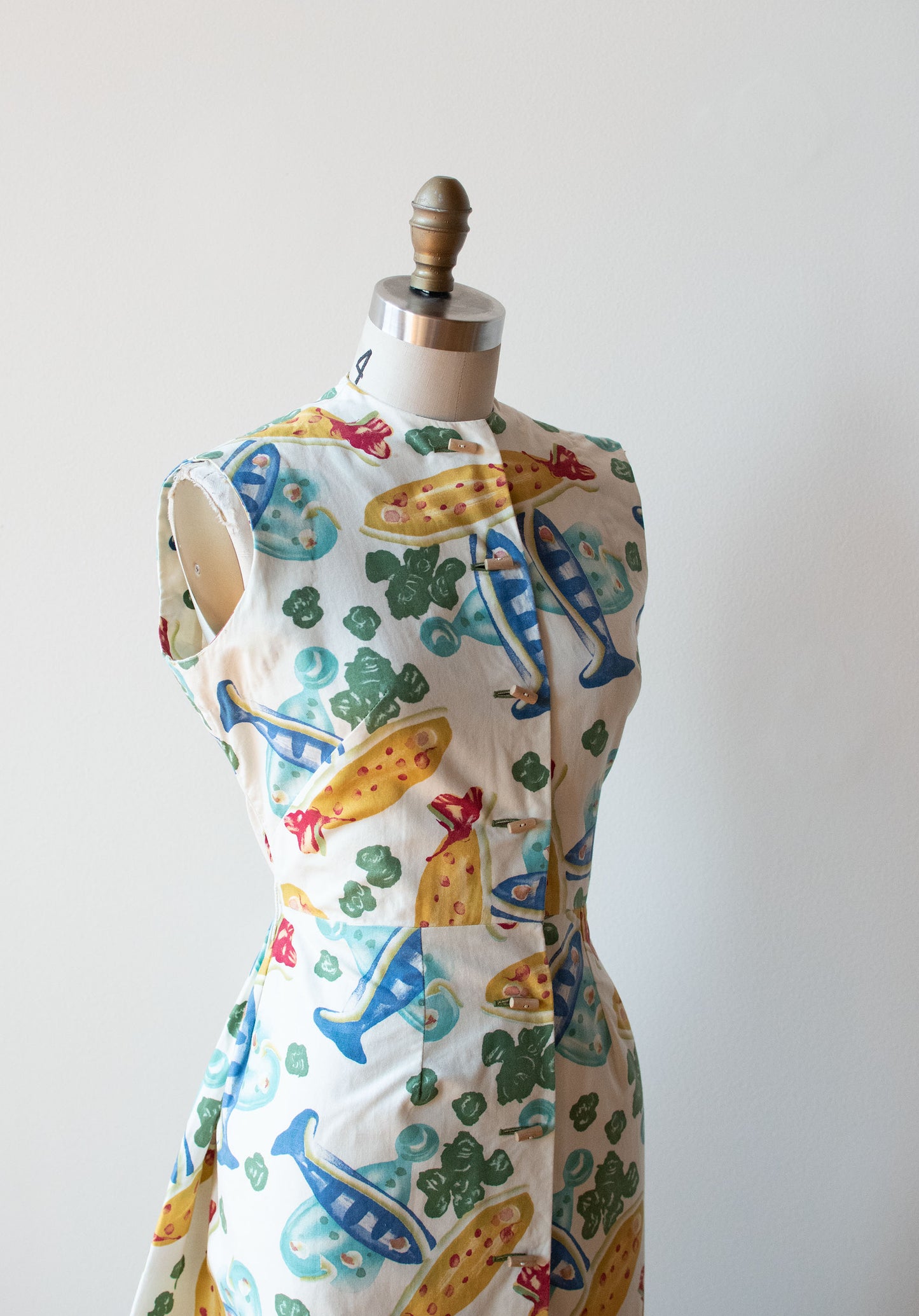 Modern Master's Picasso "Fish" Print Dress | Claire McCardell 1955
