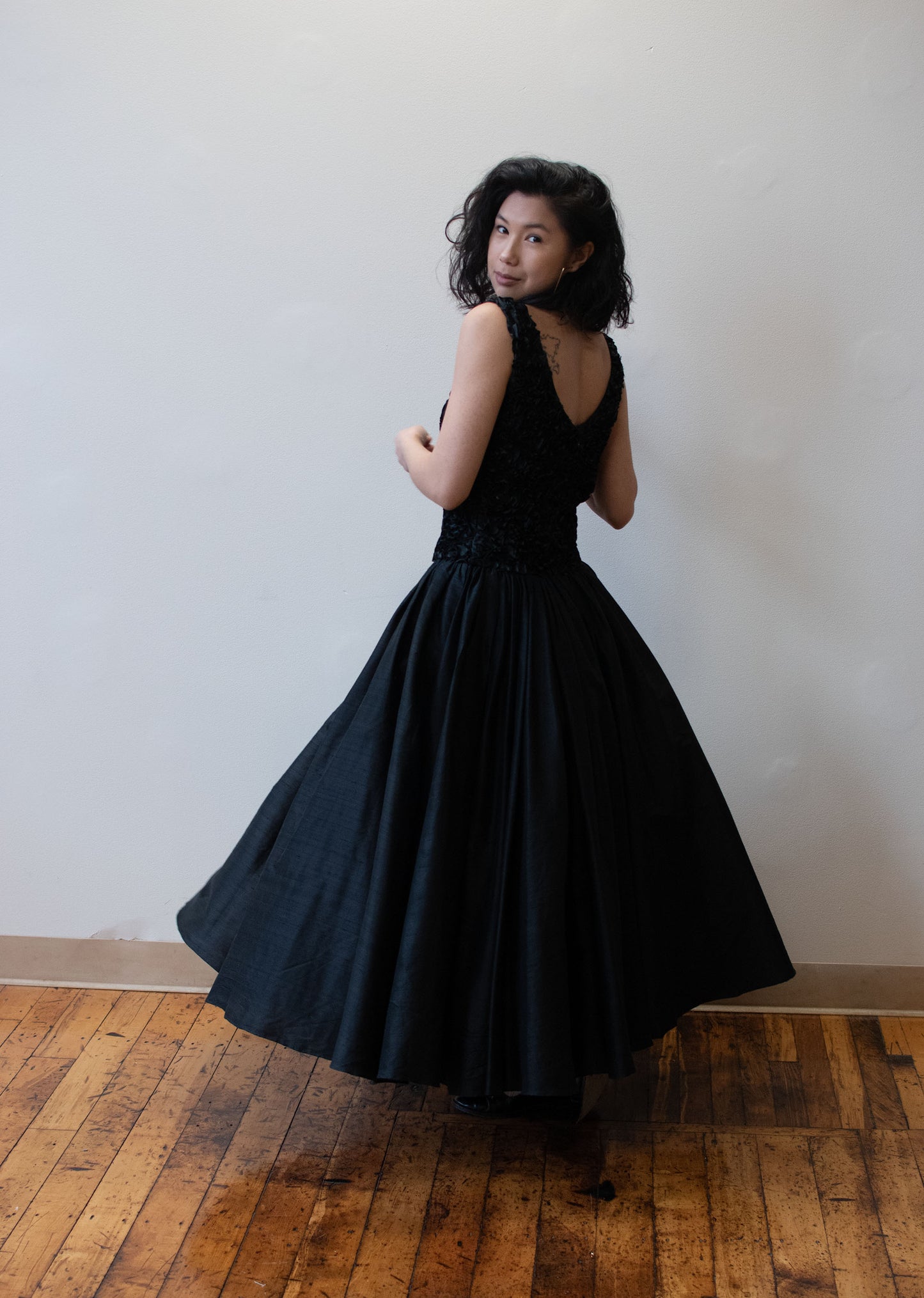 1990s Black Silk Gown | Isaac Mizrahi