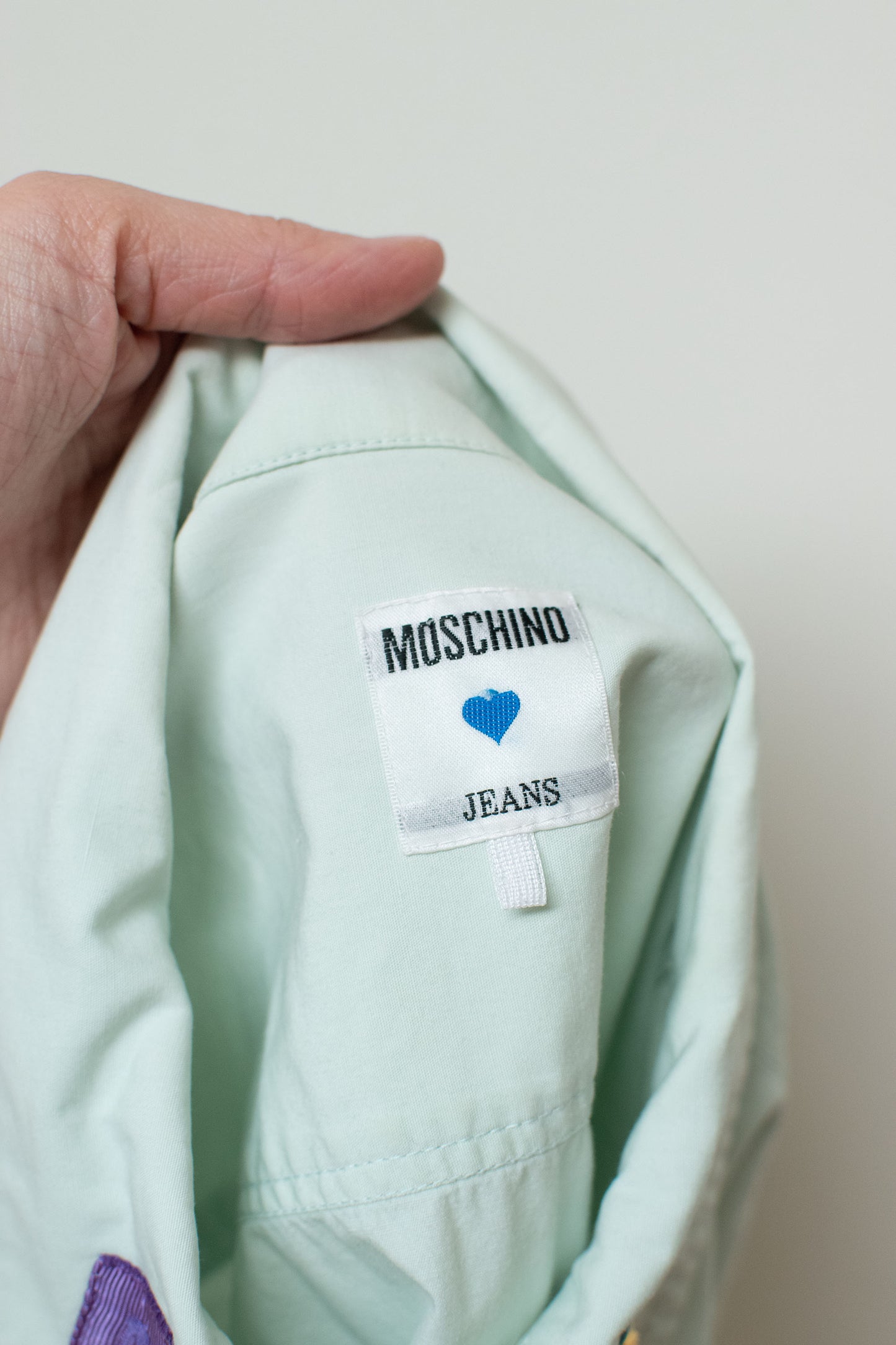 1990s Mint Shirt | Moschino Jeans