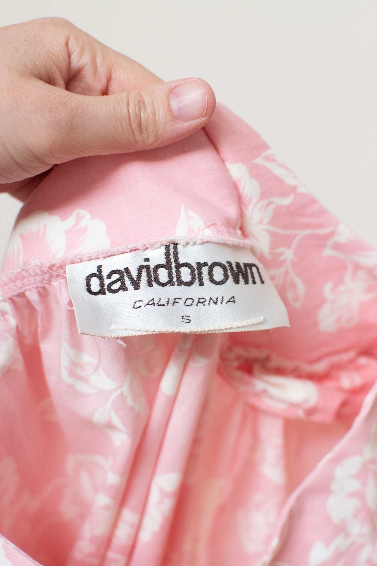 1980s Pink Lounge Dress | David Brown