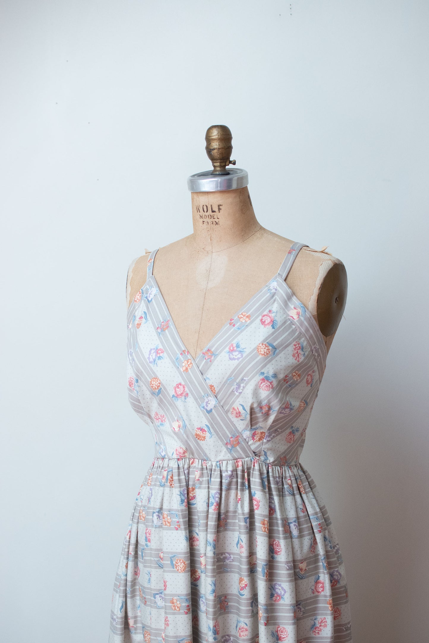 1970s Floral Print Sundress