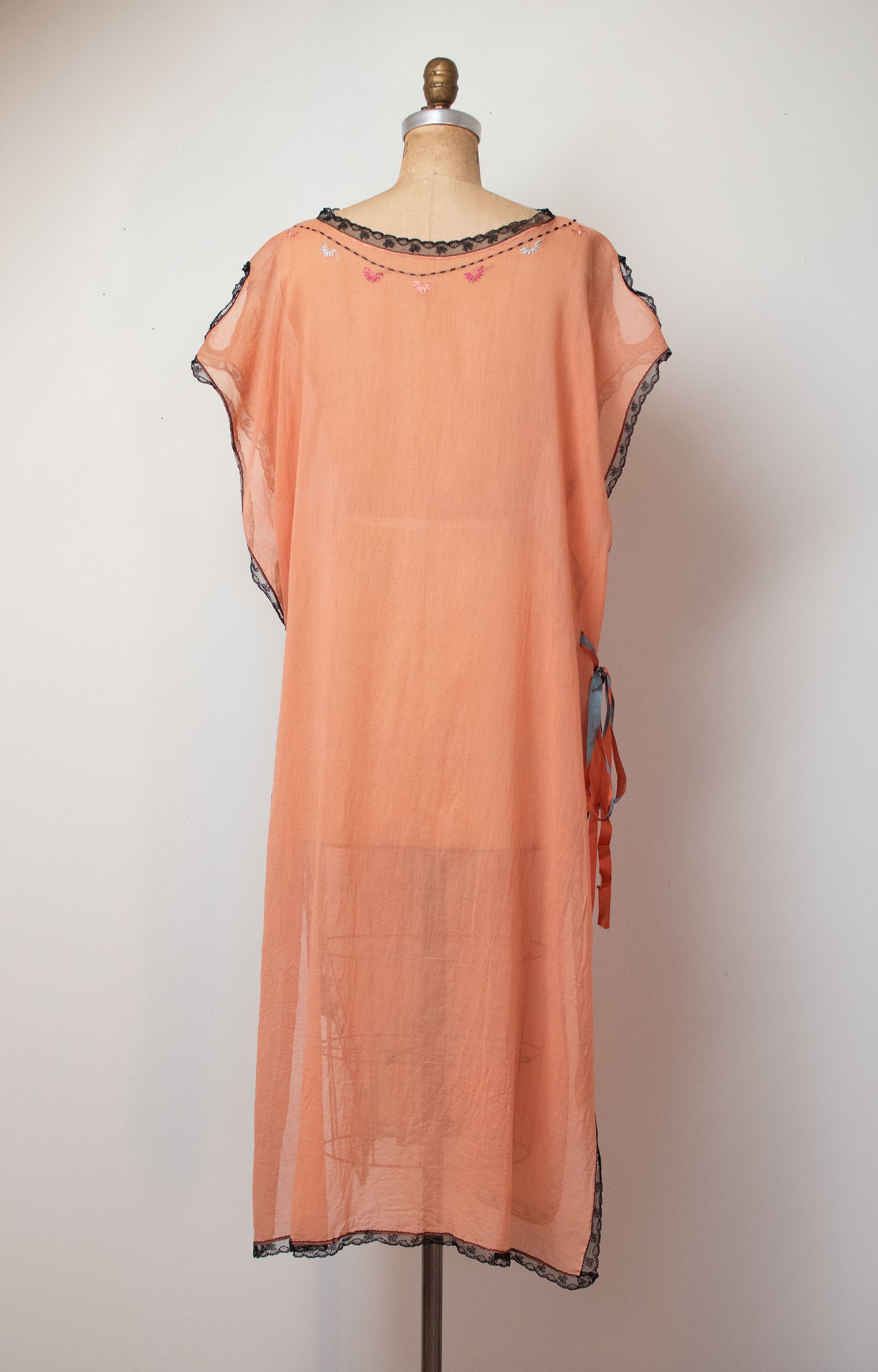 1920s Embroidered Negligee