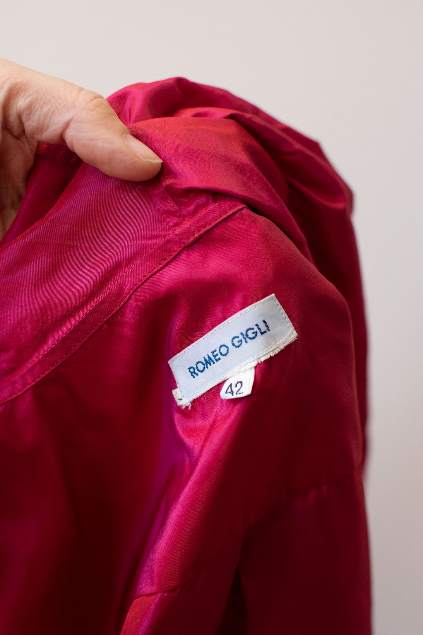 Romeo Gigli Shocking Pink Silk Jacket  | A Virtual Affair