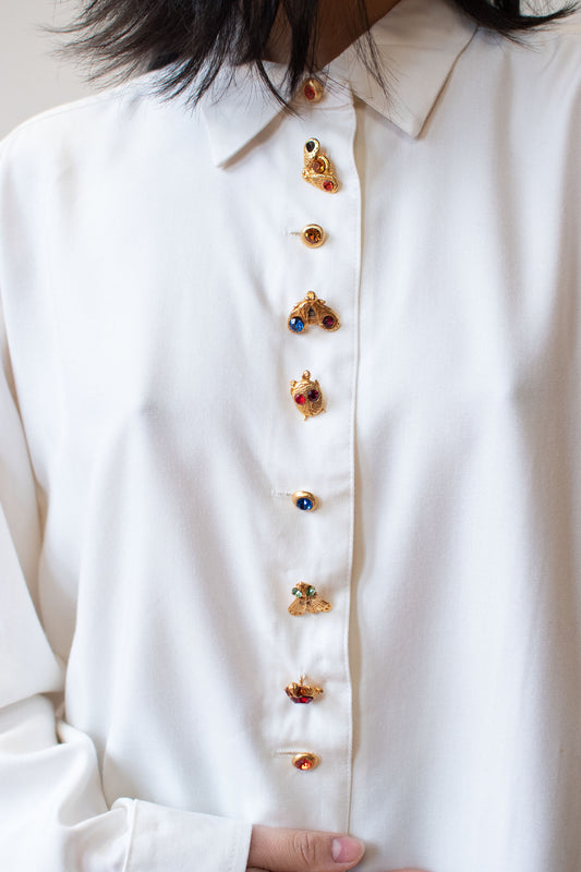 1990s Art Buttons Shirt | Todd Oldham