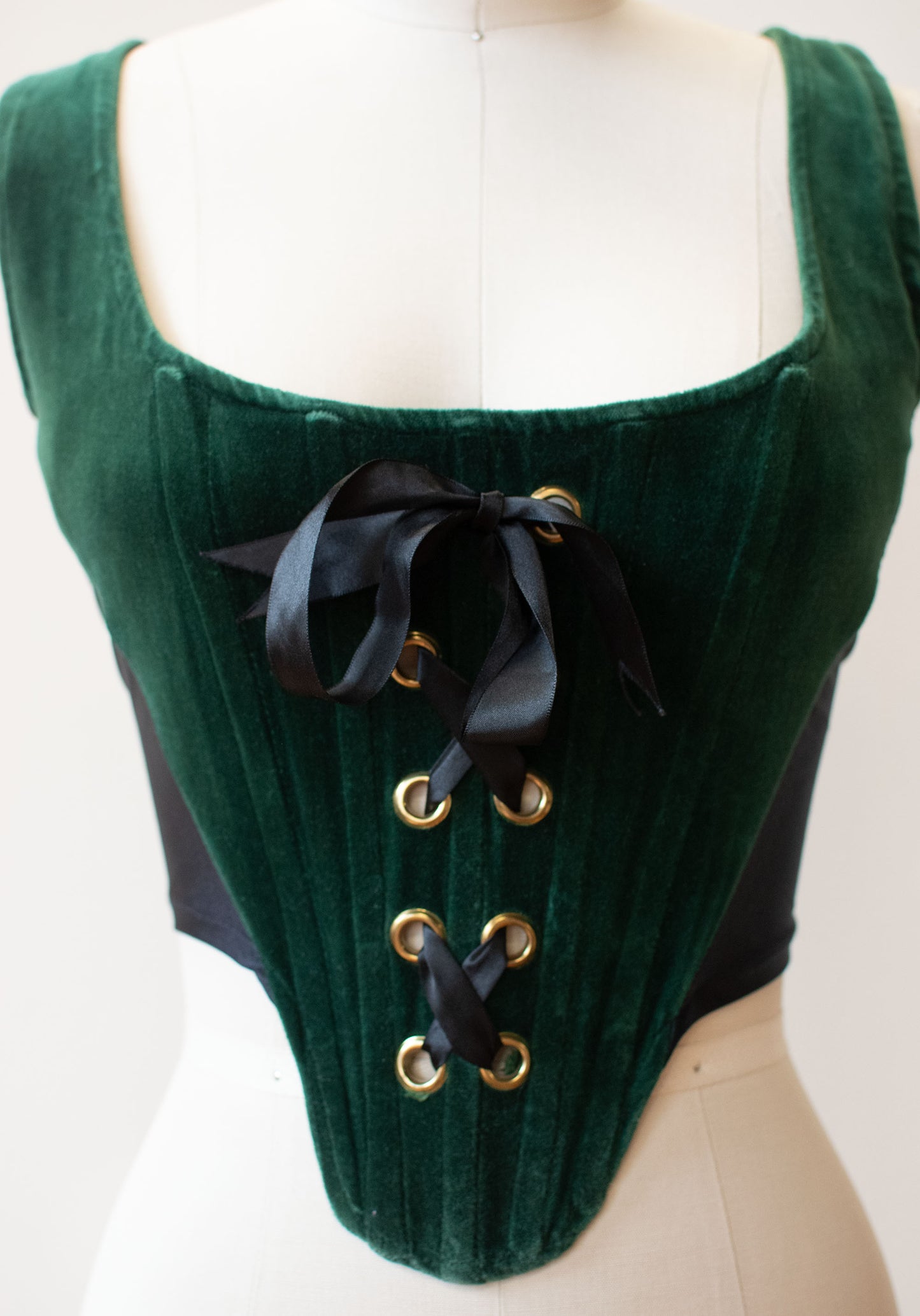 Green Velvet Corset | Catwalk