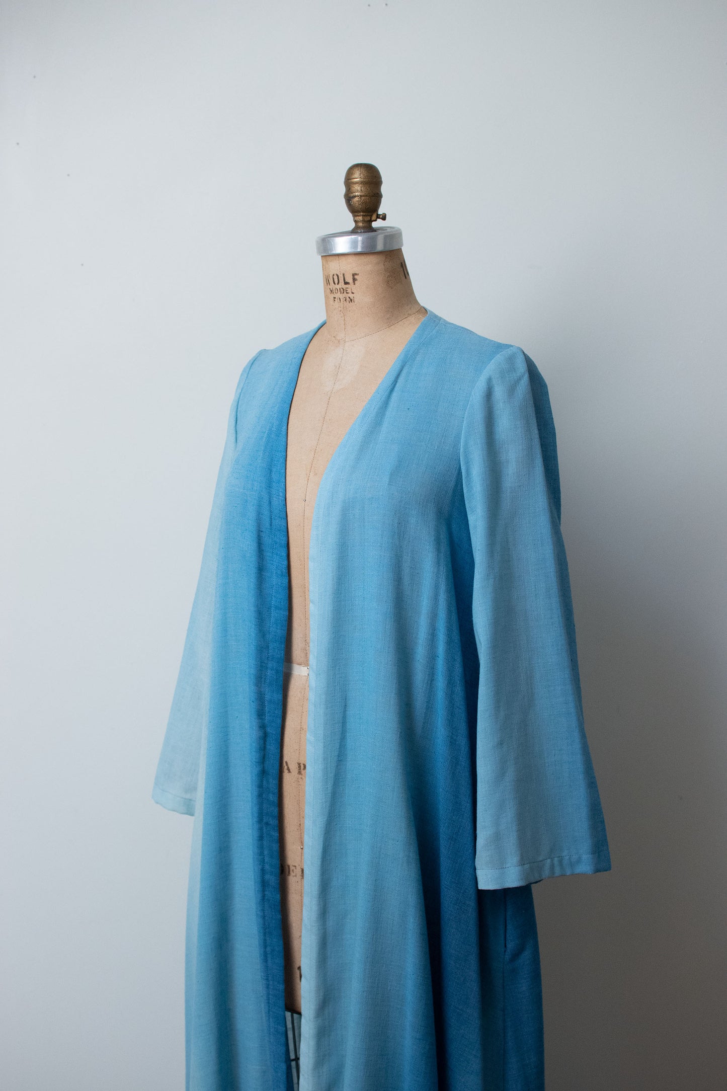 1970s Blue Ombre Duster | Anne Klein