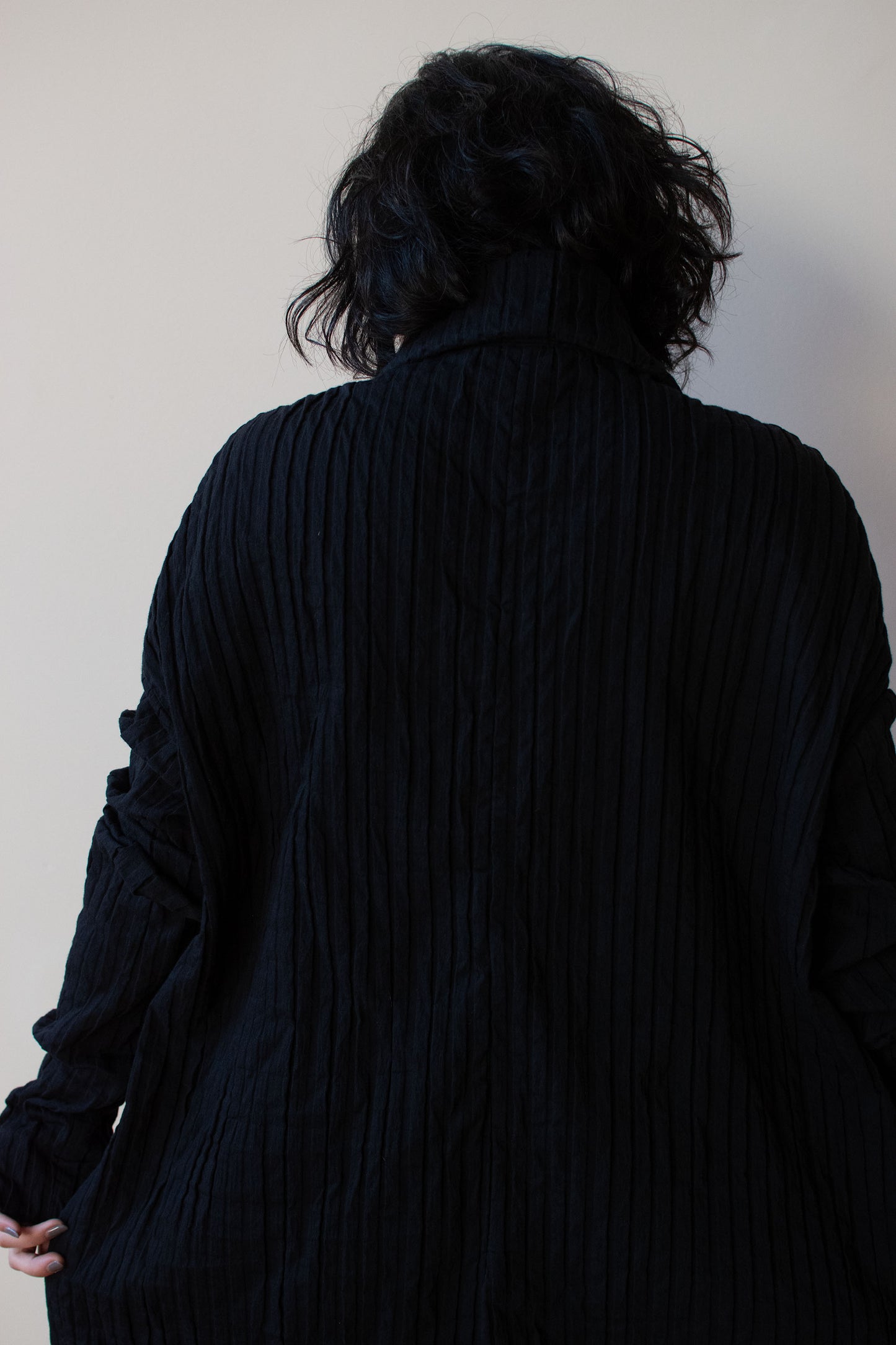 1990s Textured Black Jacket | Romeo Gigli