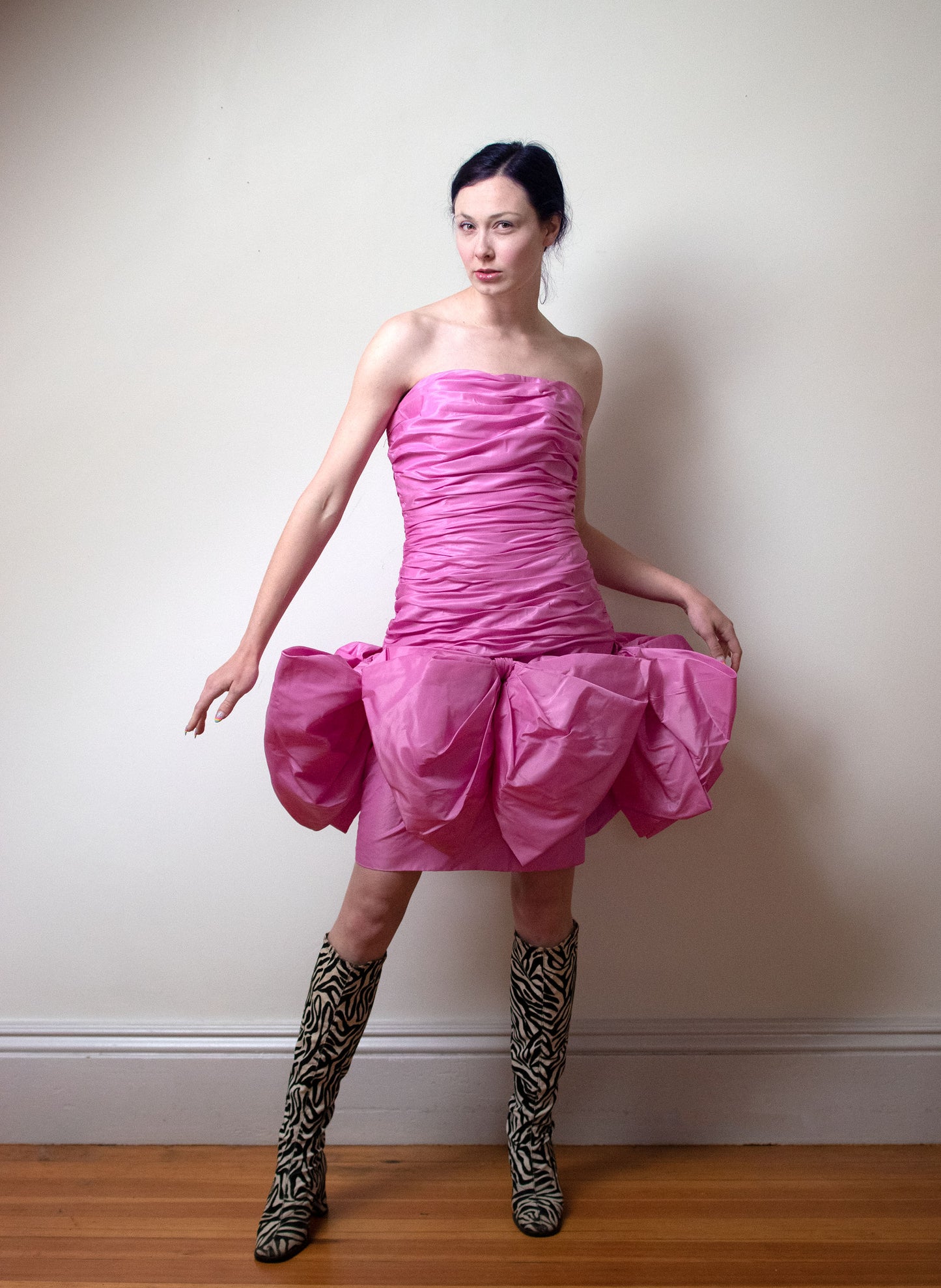 1980s Bubblegum Party Dress | Victor Costa