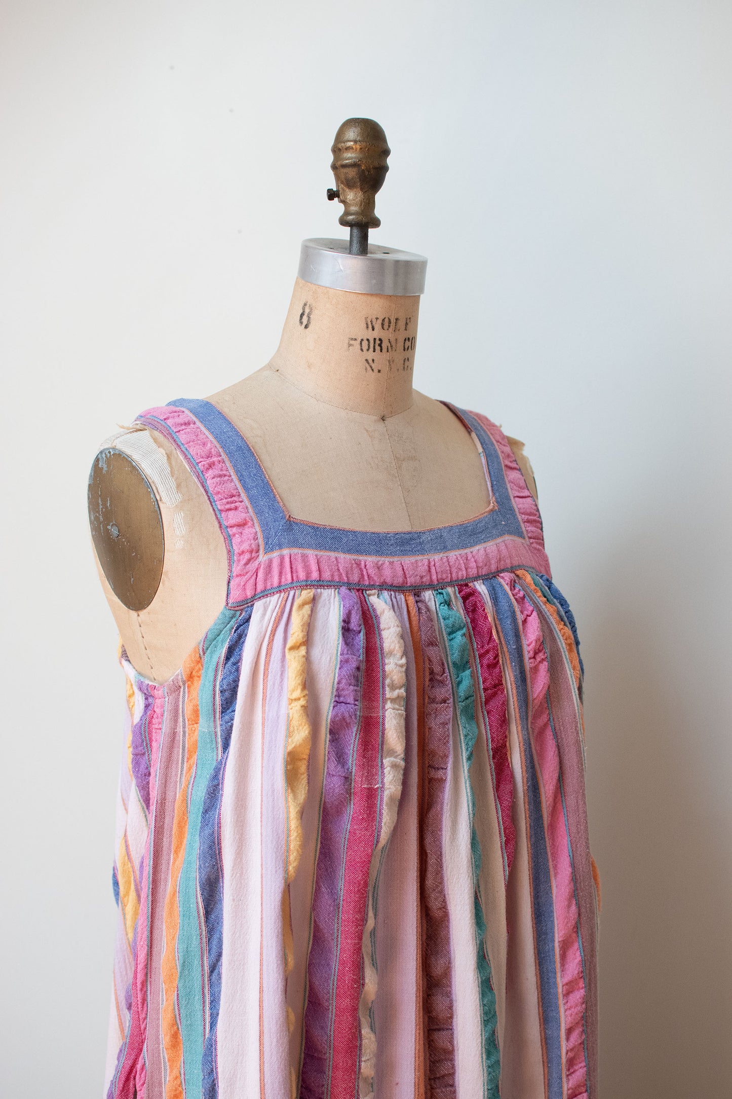 1980s Rainbow Stripe Dress