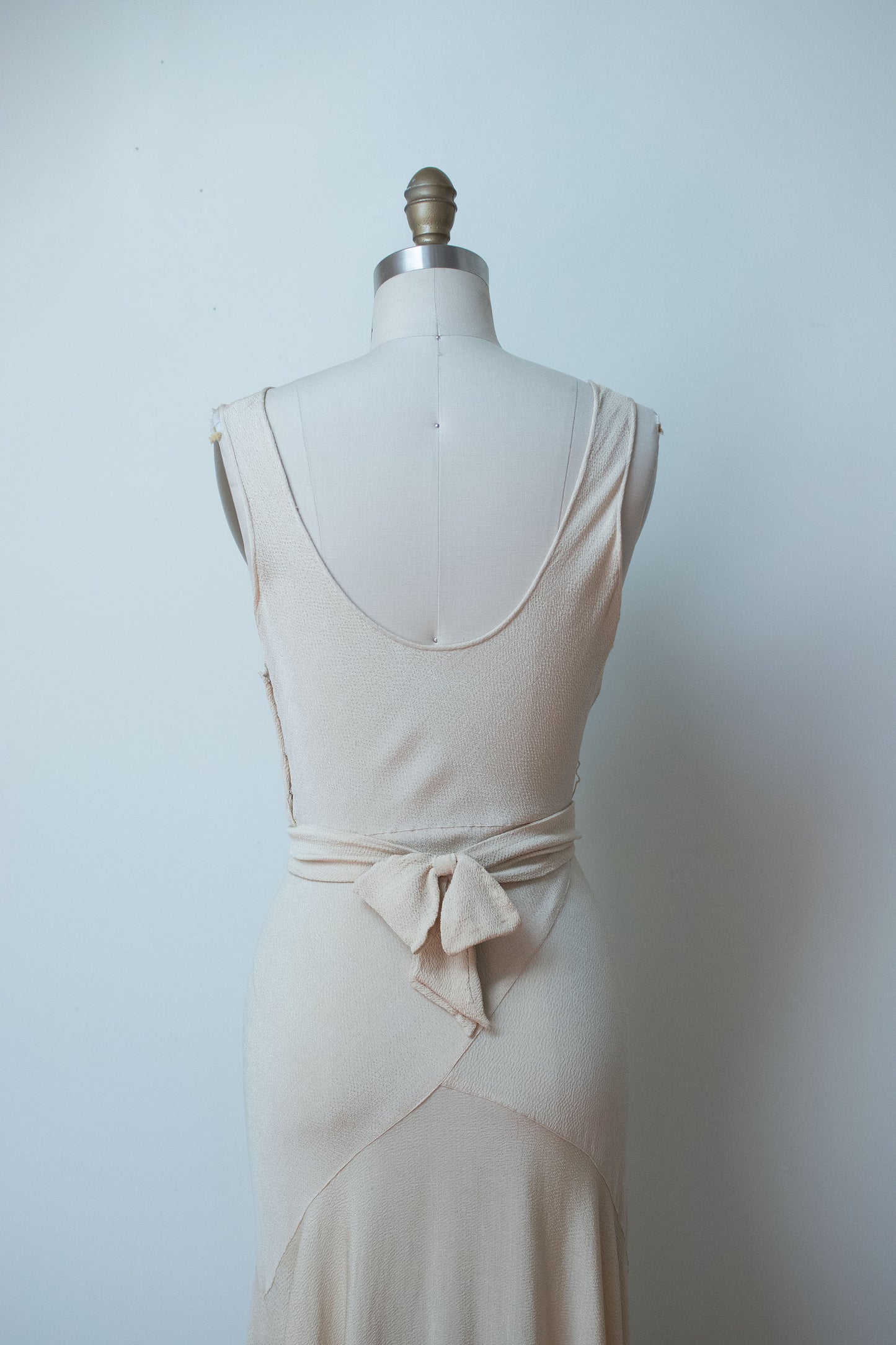 1930s Ivory Crepe Gown