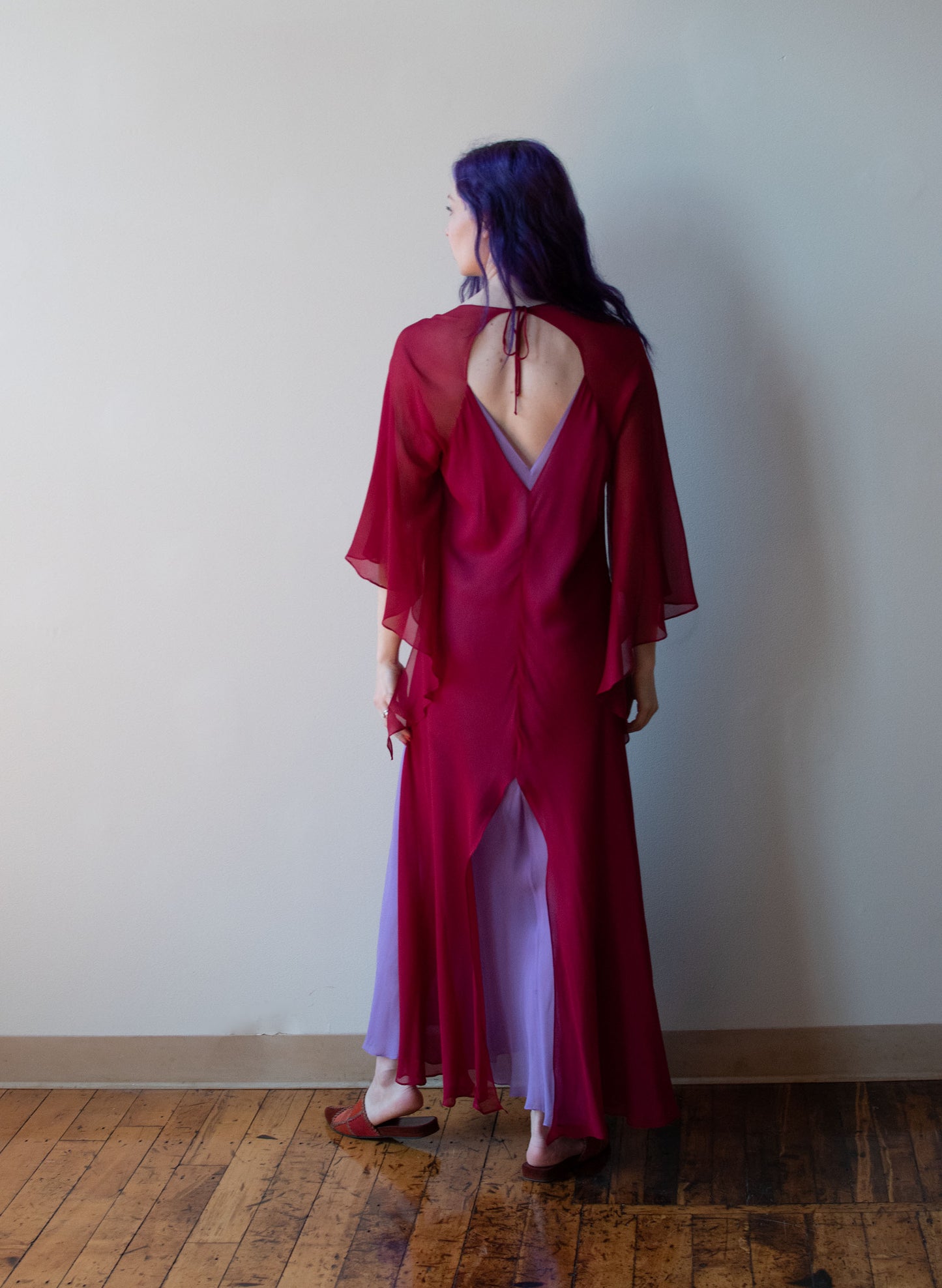 1970s Chiffon Dress