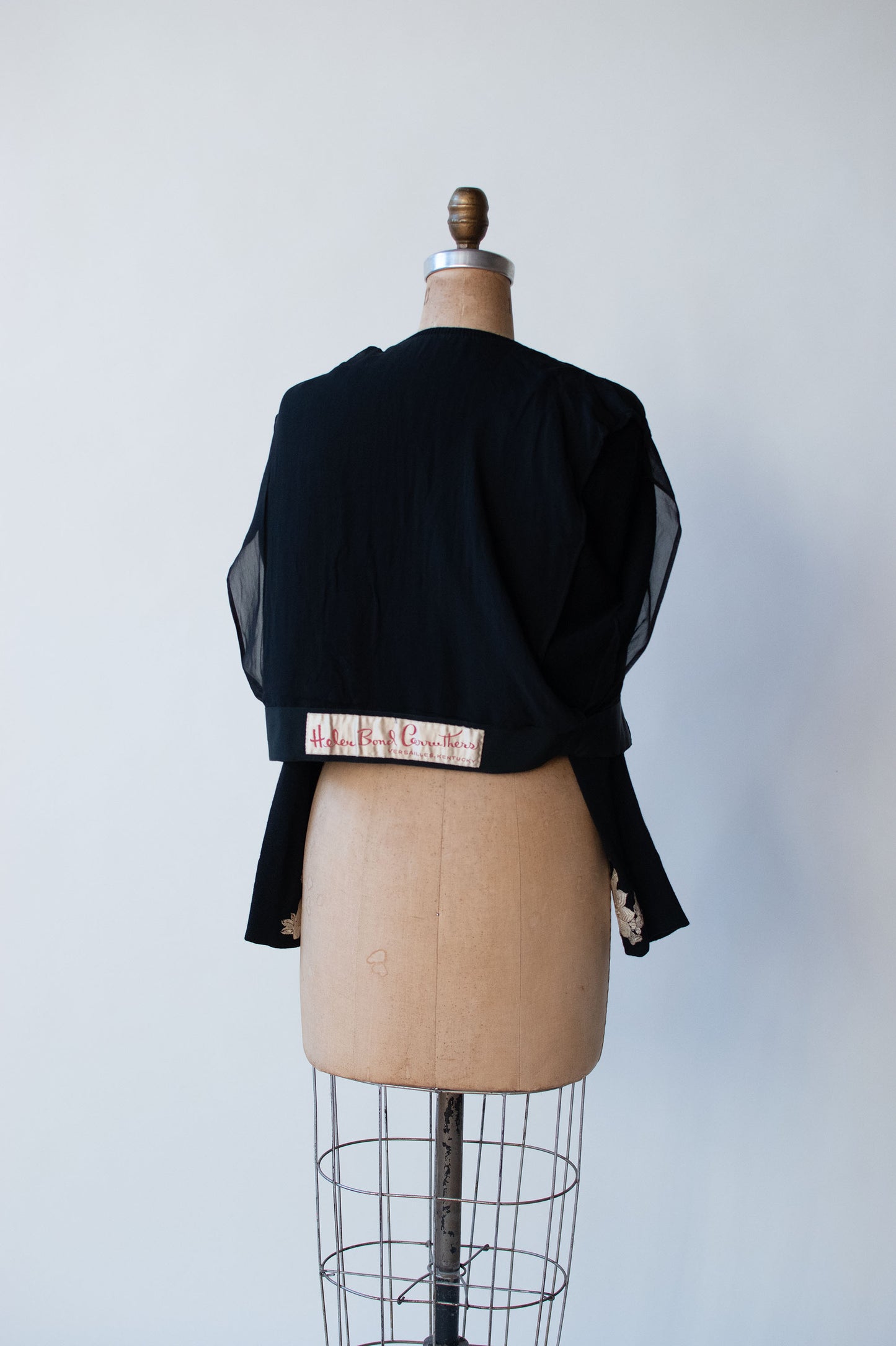 1950s Embroidered Cashmere Cardigan | Hellen Bond Carruthers