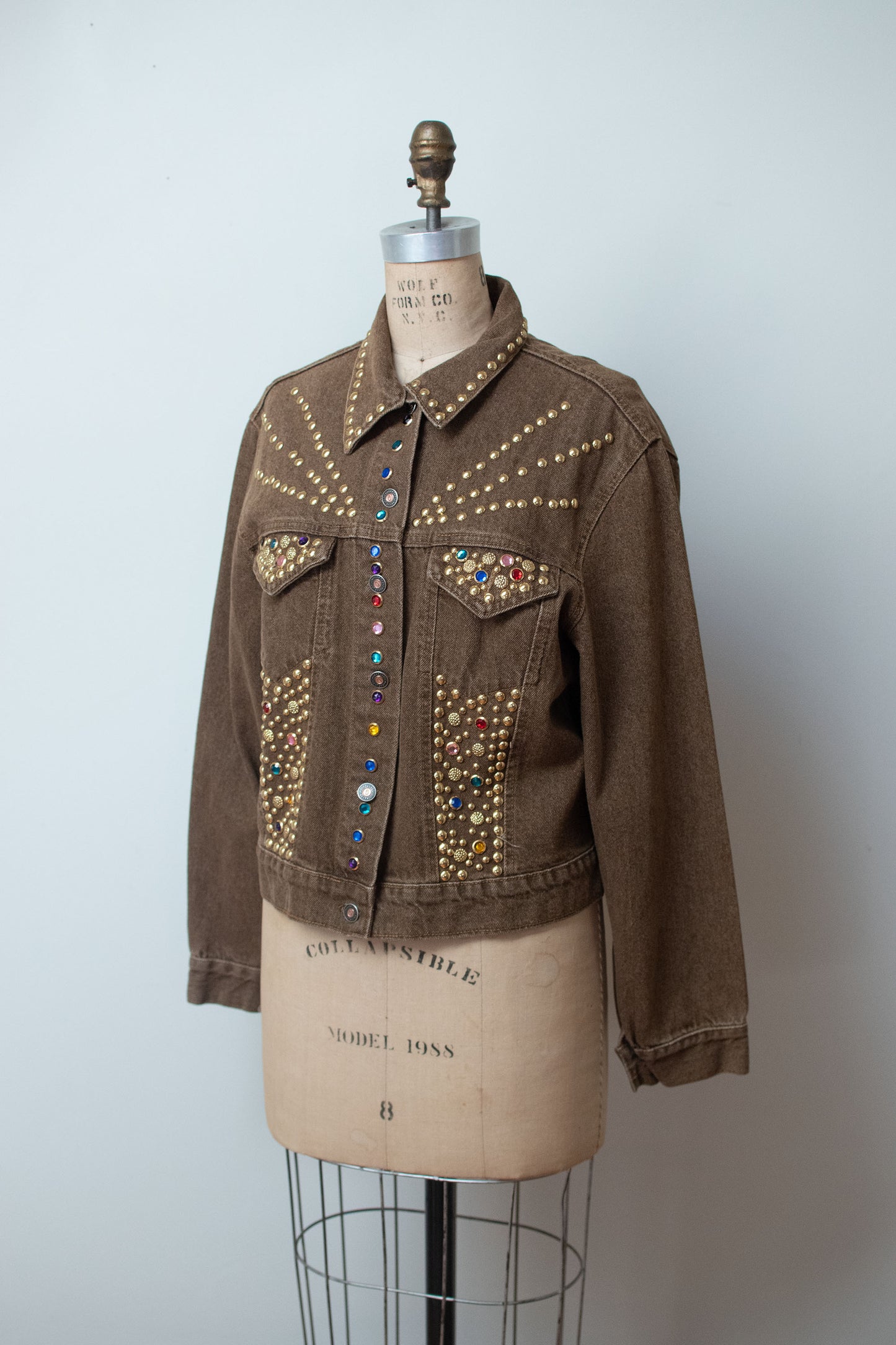 1990s Studded Denim Jacket