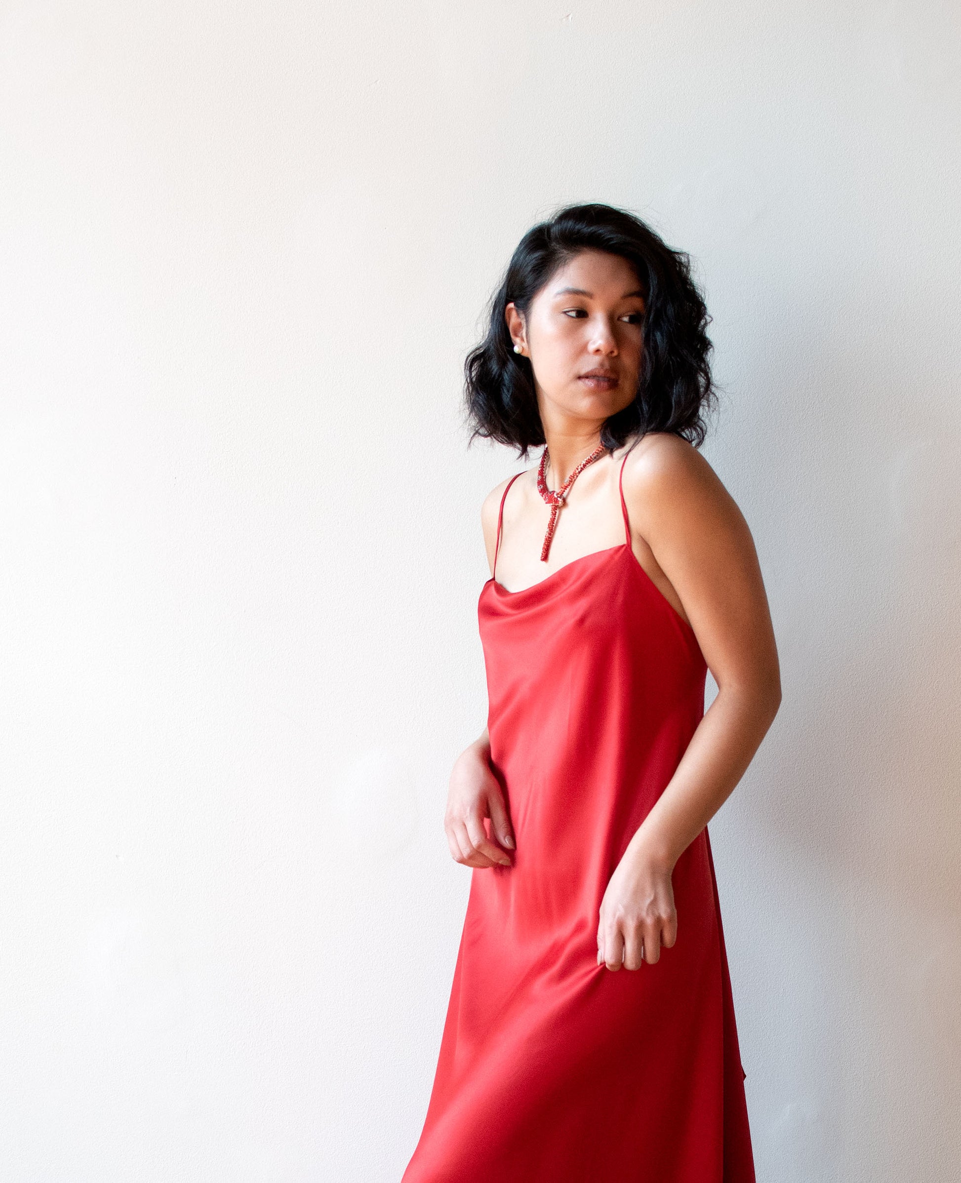 dkny red silk dress NWT DKNY City Silk Satin Asian Bamboo Leaf Print Offset Cocktail Dress Red 8 NEW