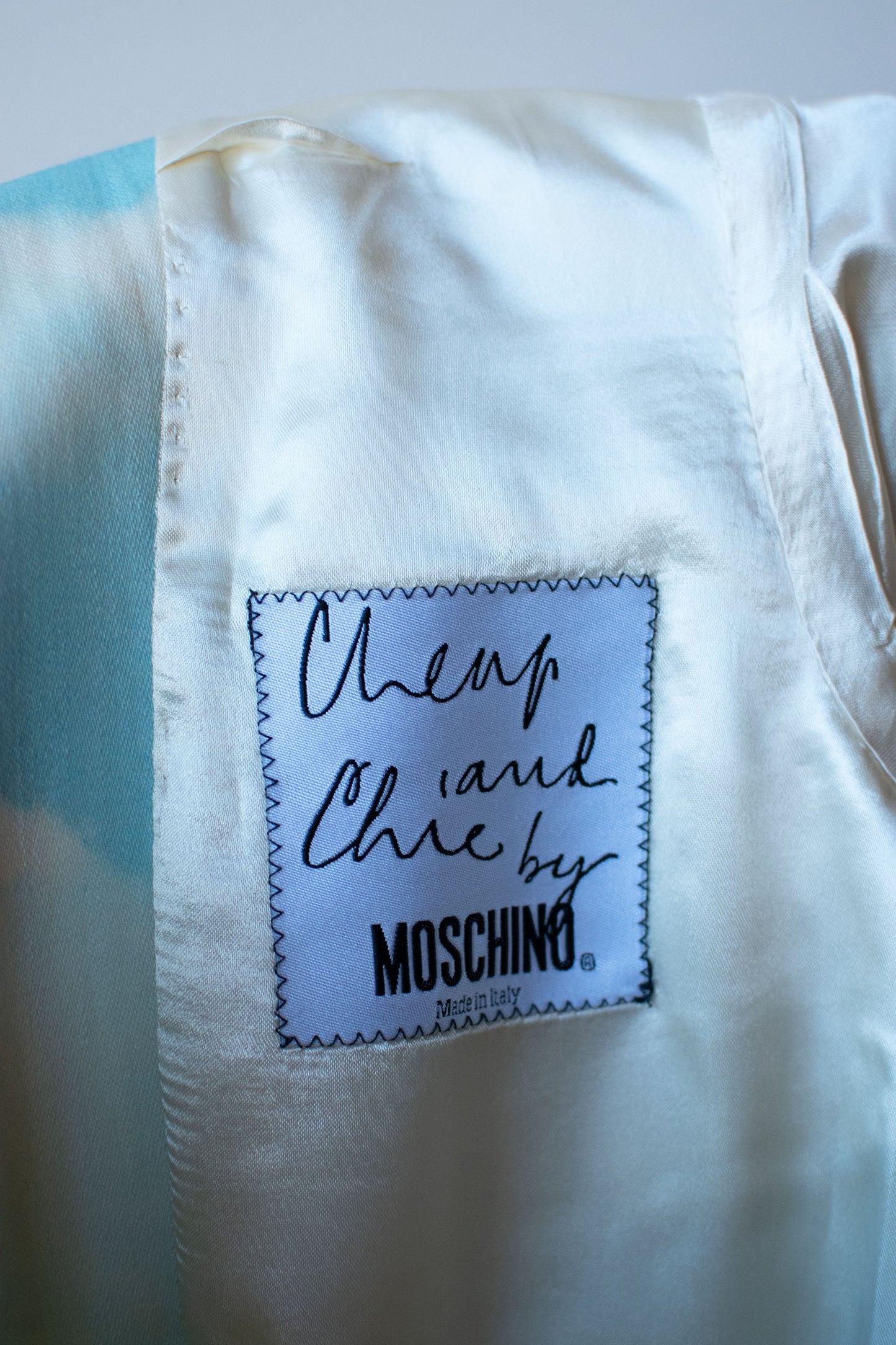 1990s Cloud Print Blazer | Moschino Cheap & Chic