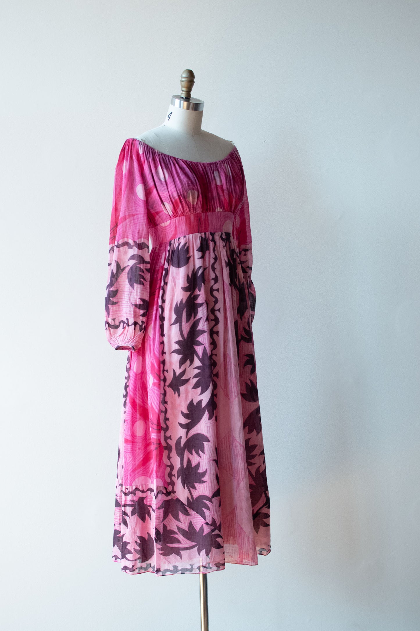 1960s Pink Gauze Dress