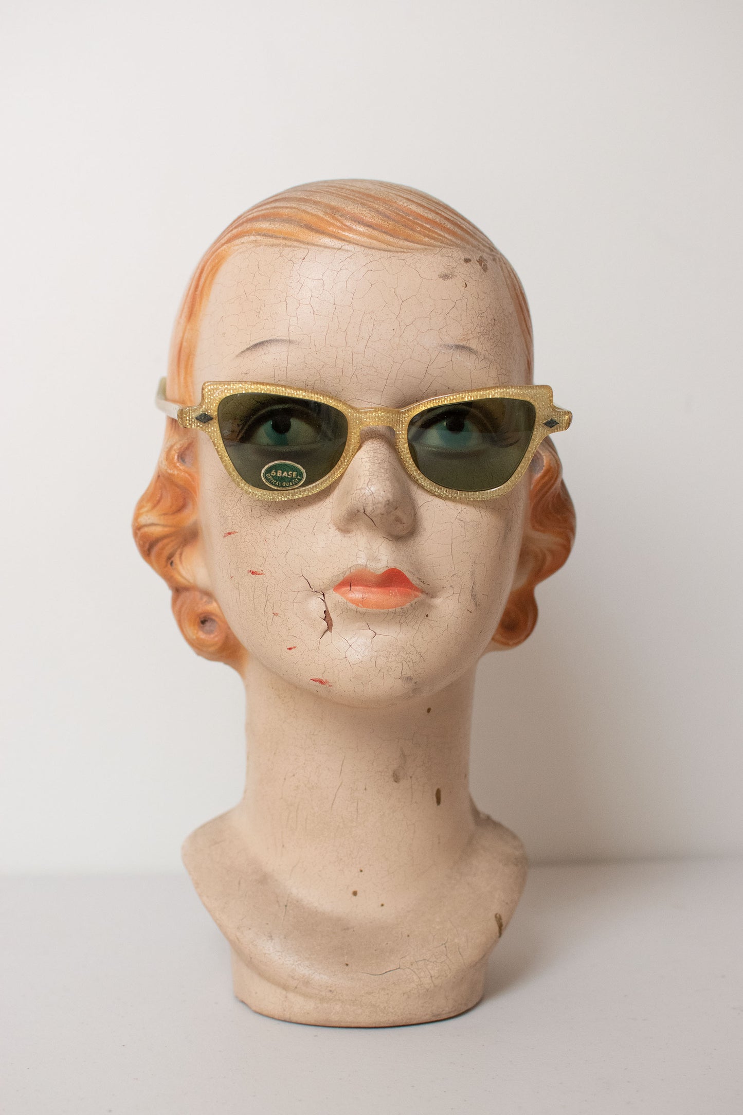 1950s Sunglasses | Gold Glitter