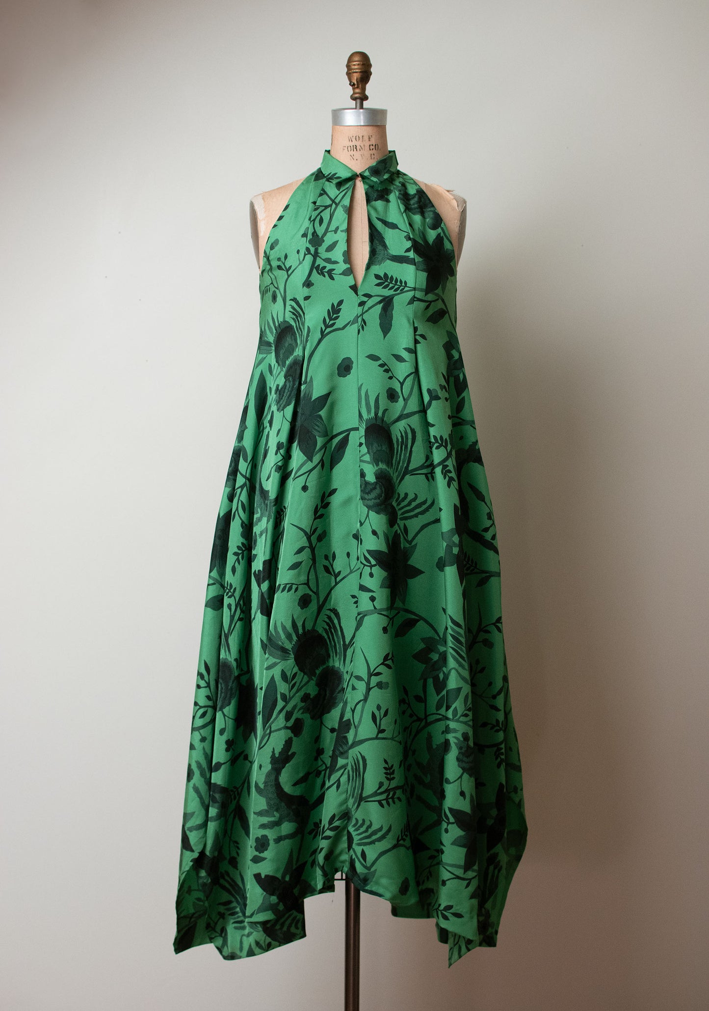 1970s Bird Print Dress | Issey Miyake