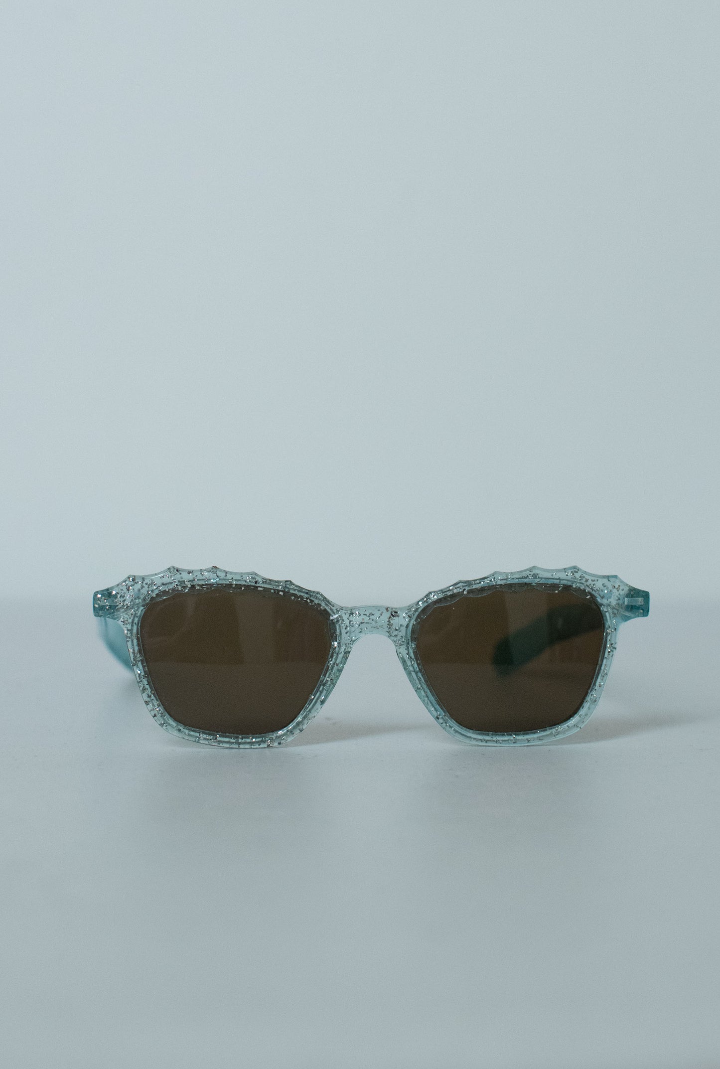 1950s Blue Glitter Sunglasses