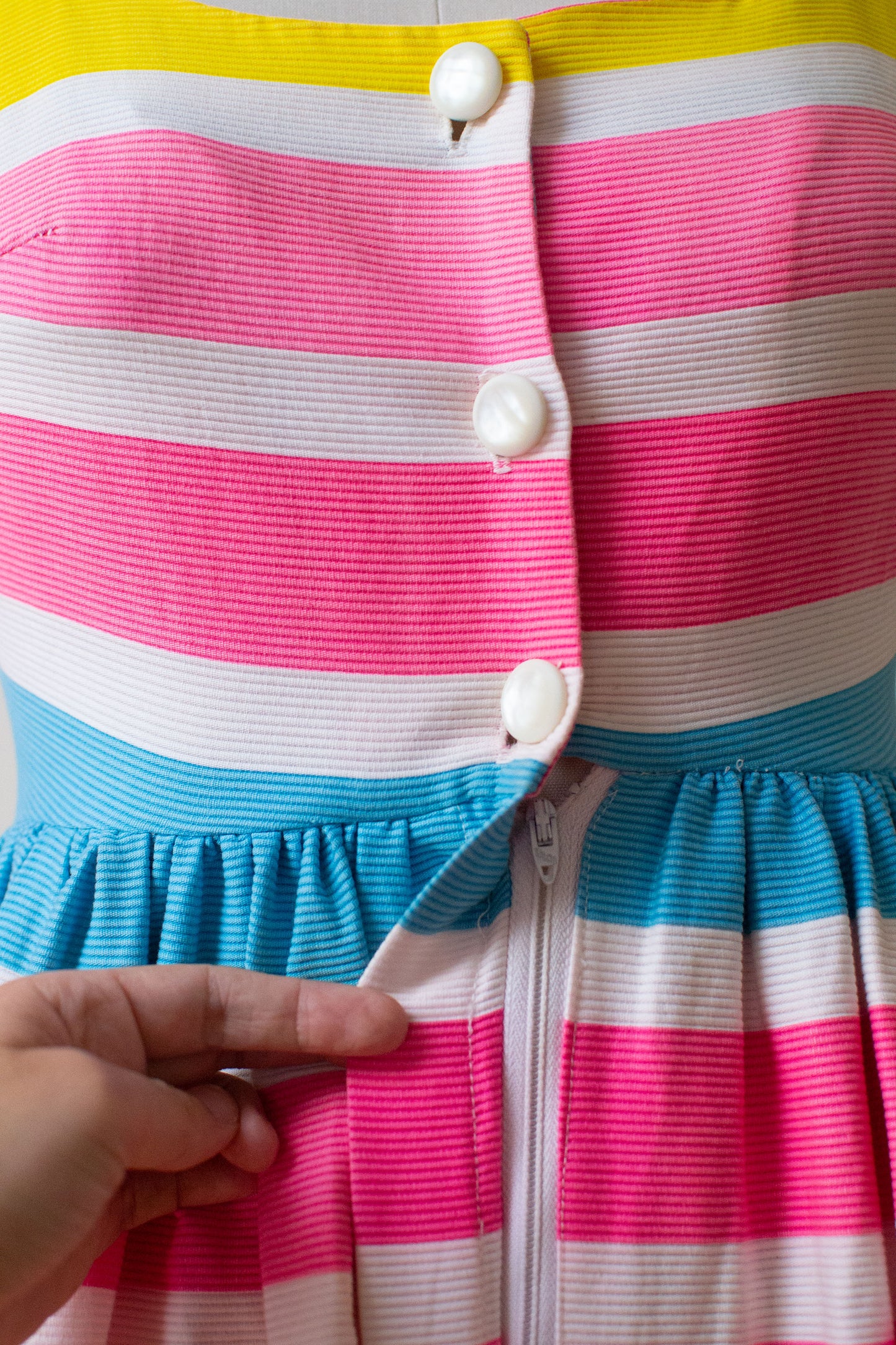1970s Candy Striped Dress | Jane Martin